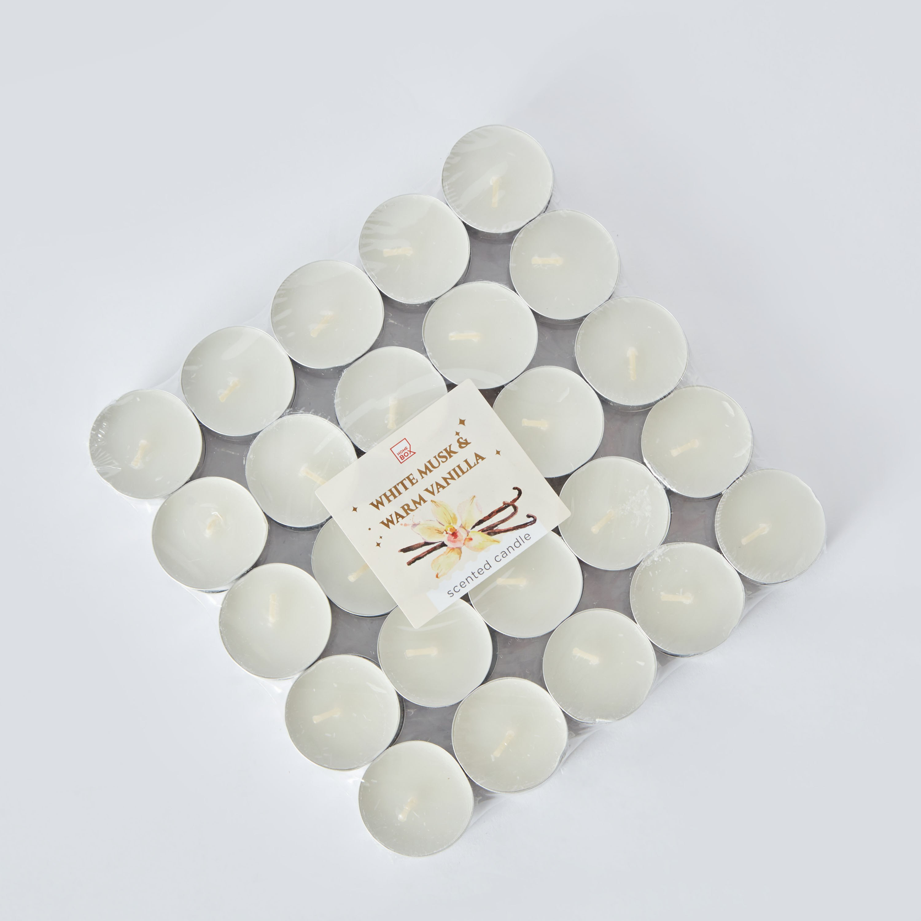 Qara 50-Piece Vanilla Tealight Candle Set - 19x19x2.5 cm-PROMO_HB_AE_B1G1_250925-image-5