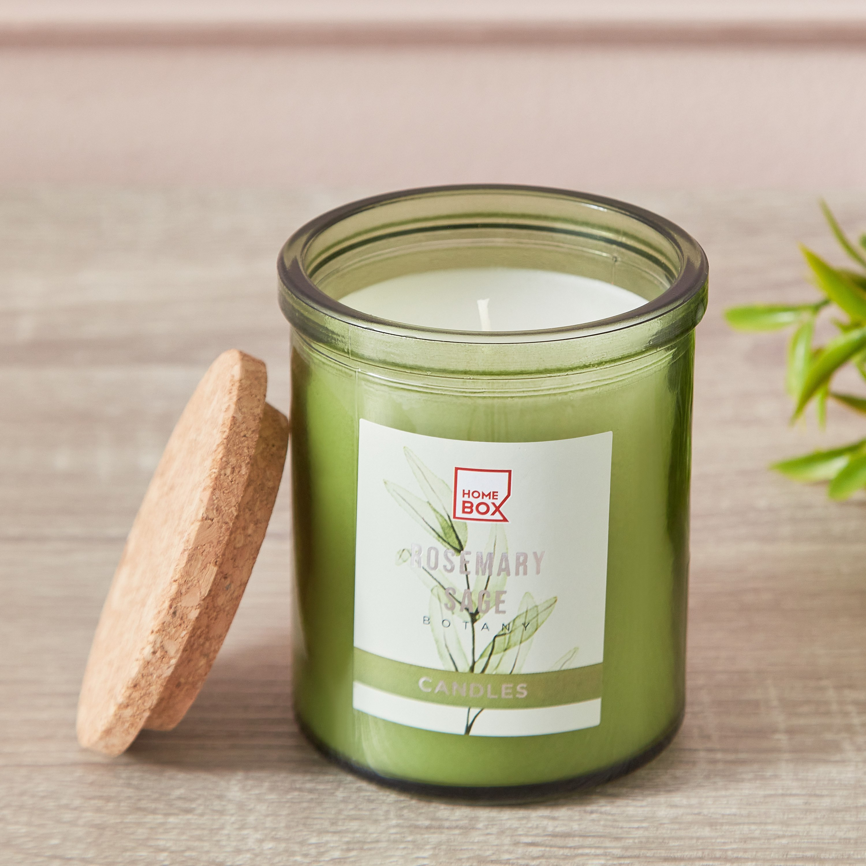 جرة شموع إيكولوجي برائحة روزماري ميرمية بغطاء من قارا - 197 جم-hbxlivingroom-decorandaccessories-candles-image-2