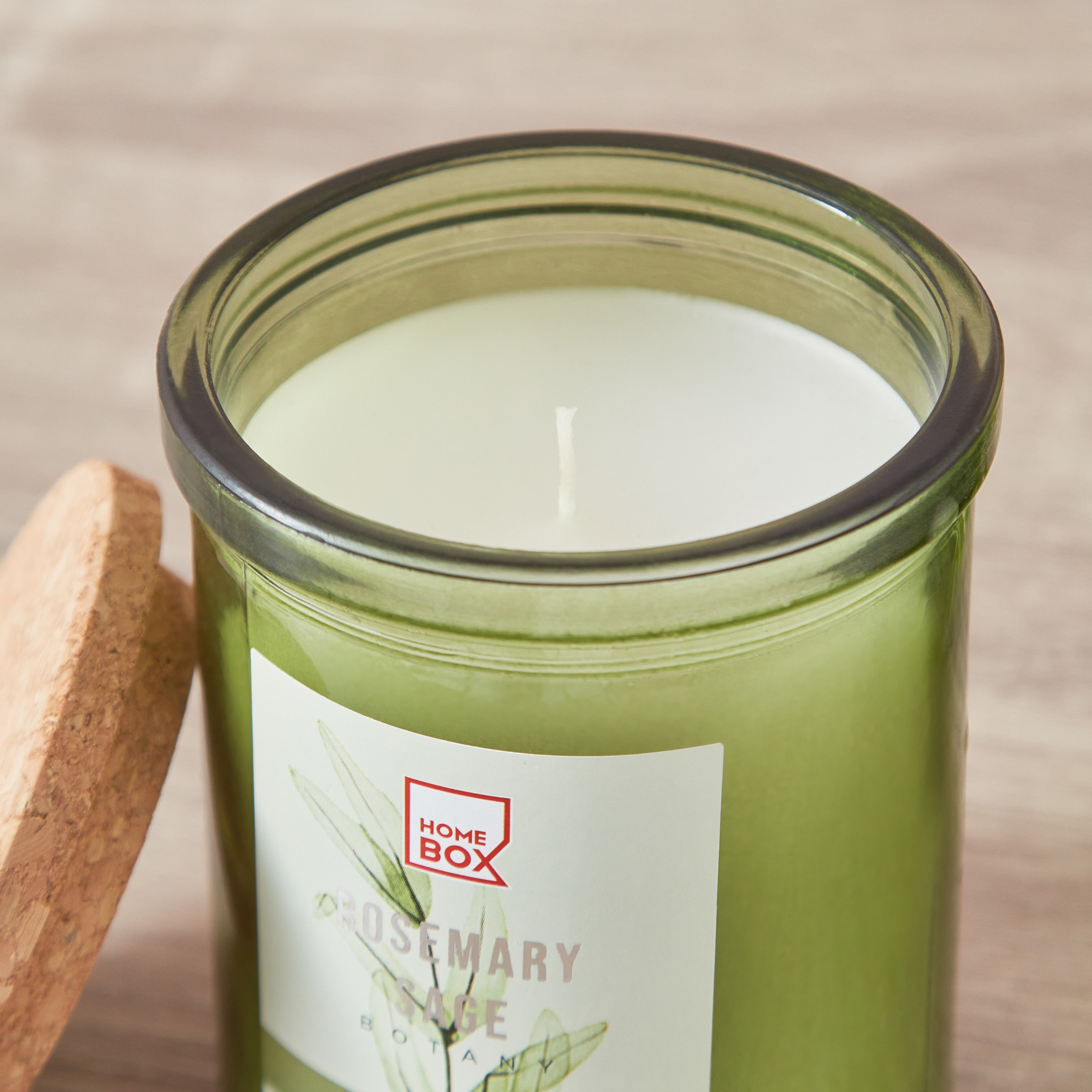 جرة شموع إيكولوجي برائحة روزماري ميرمية بغطاء من قارا - 197 جم-hbxlivingroom-decorandaccessories-candles-image-4
