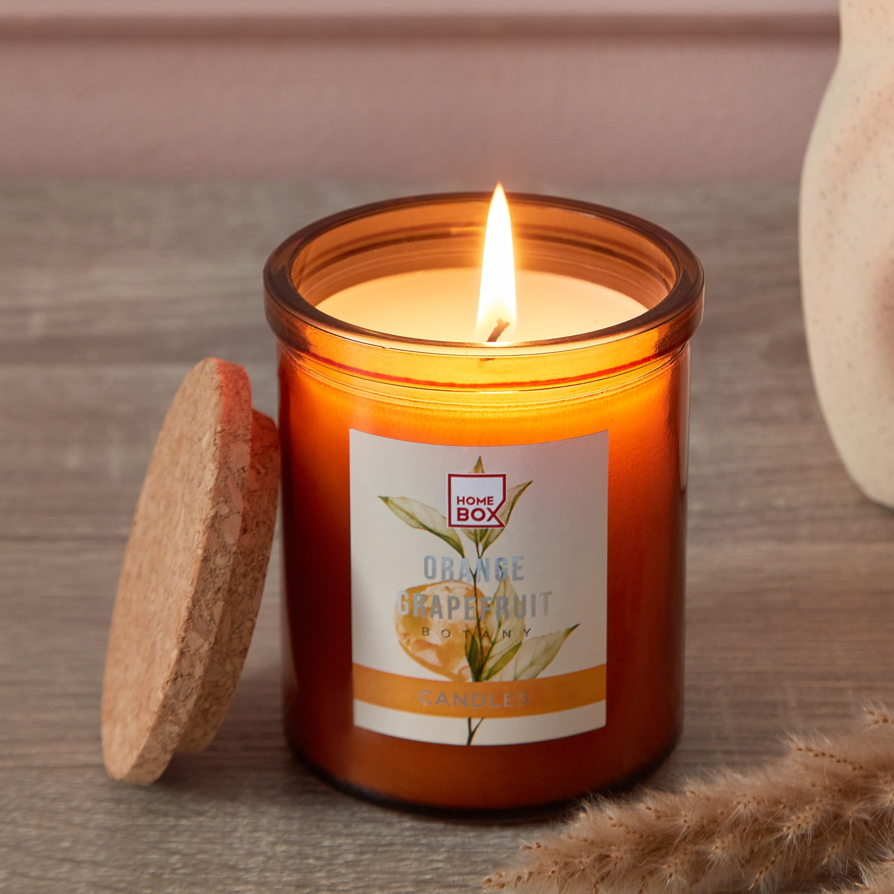 جرة شموع مع غطاء إيكولوجي بالجريب فروت والبرتقال من قارا  - 197 جم-hbxlivingroom-decorandaccessories-candles-image-3