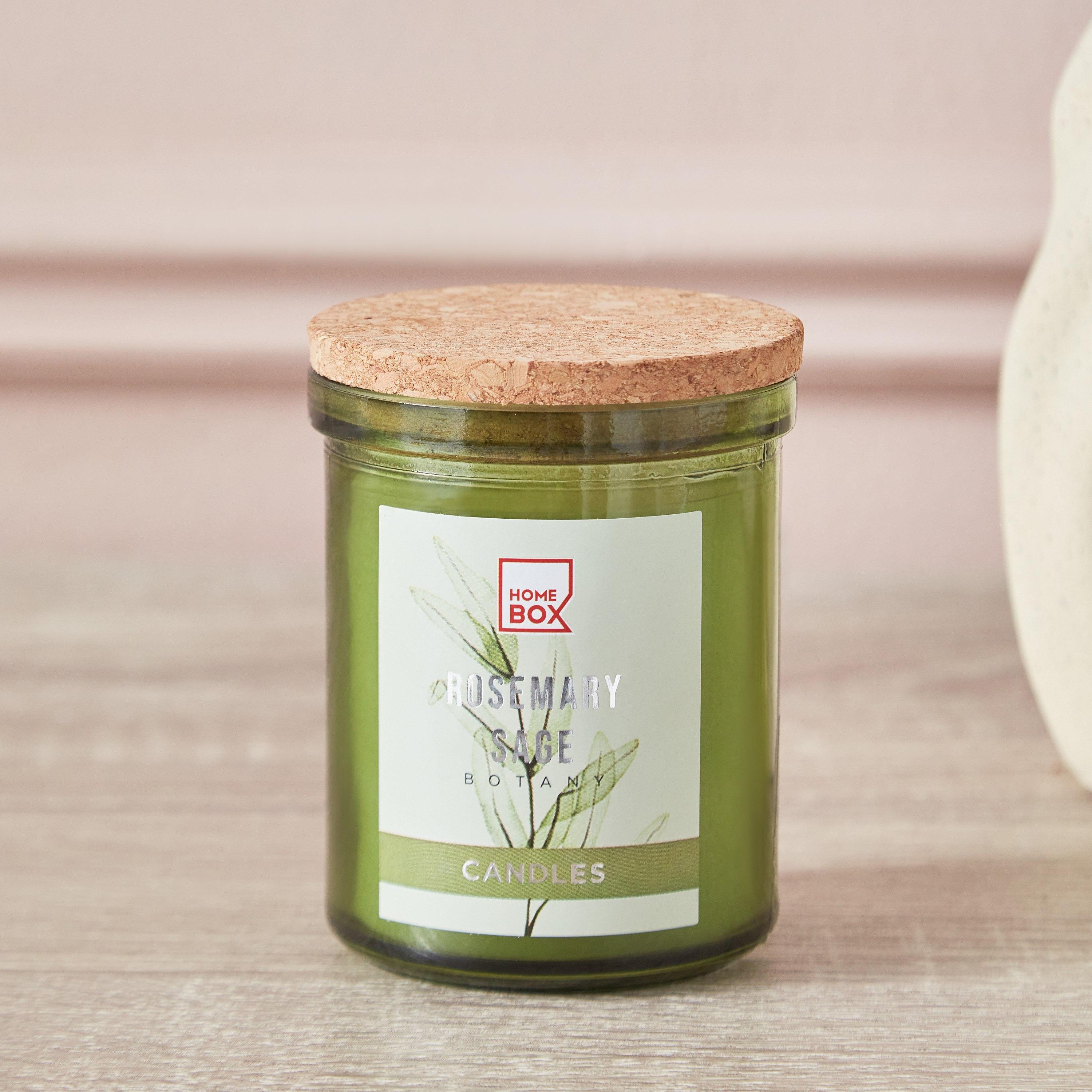 جرة شموع إيكولوجي برائحة روزماري ميرمية بغطاء من قارا- 114 جم-hbxlivingroom-decorandaccessories-candles-image-1