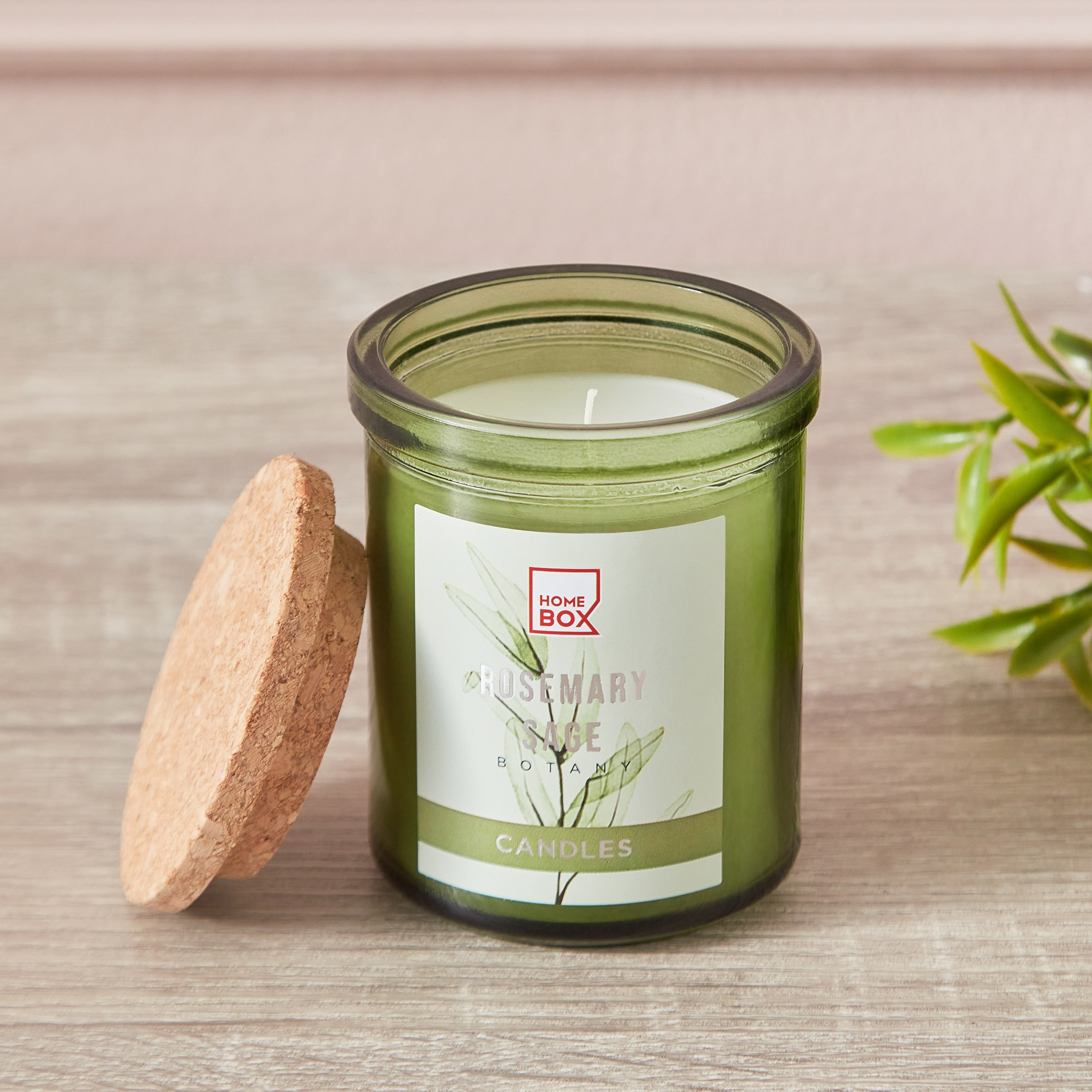 جرة شموع إيكولوجي برائحة روزماري ميرمية بغطاء من قارا- 114 جم-hbxlivingroom-decorandaccessories-candles-image-2