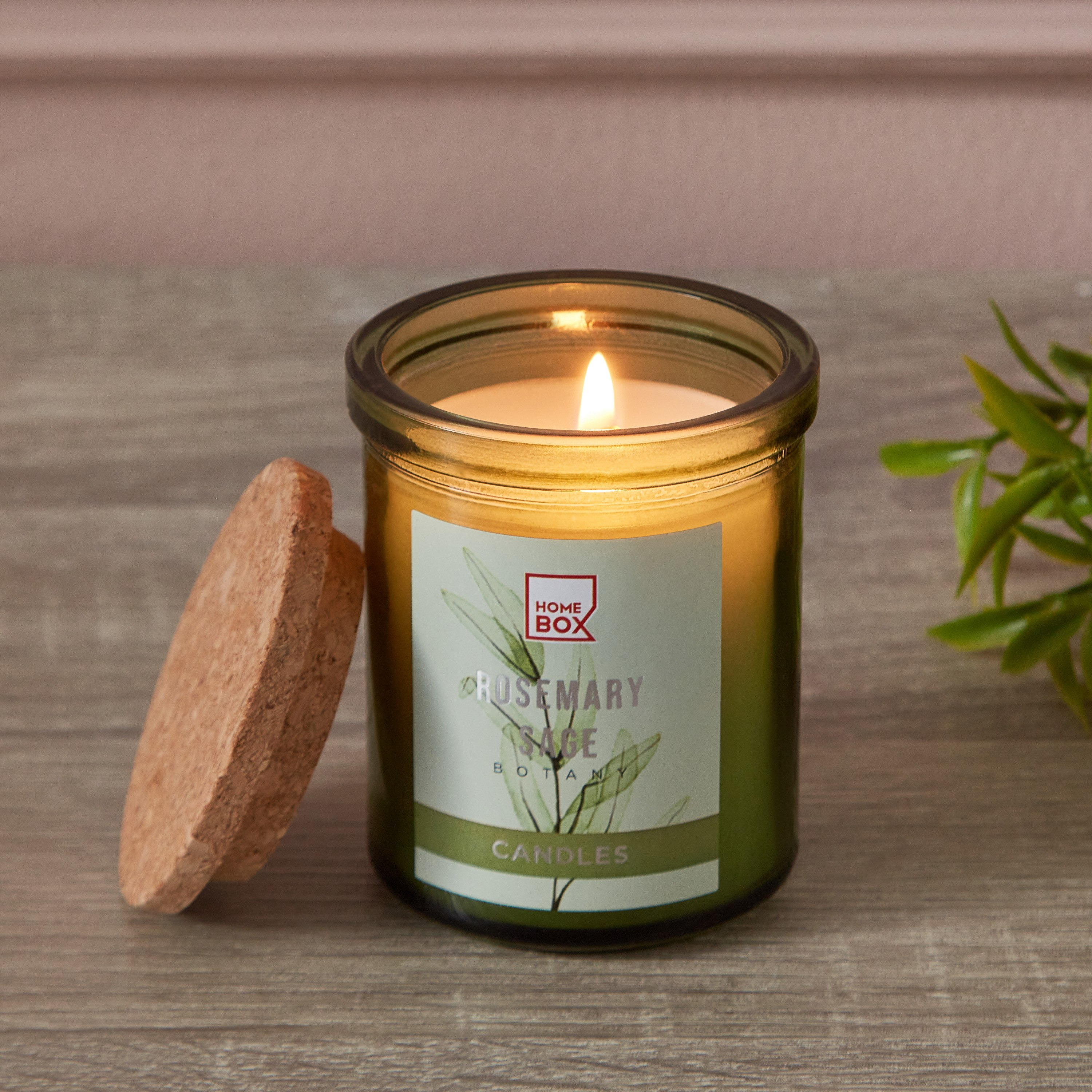 جرة شموع إيكولوجي برائحة روزماري ميرمية بغطاء من قارا- 114 جم-hbxlivingroom-decorandaccessories-candles-image-3