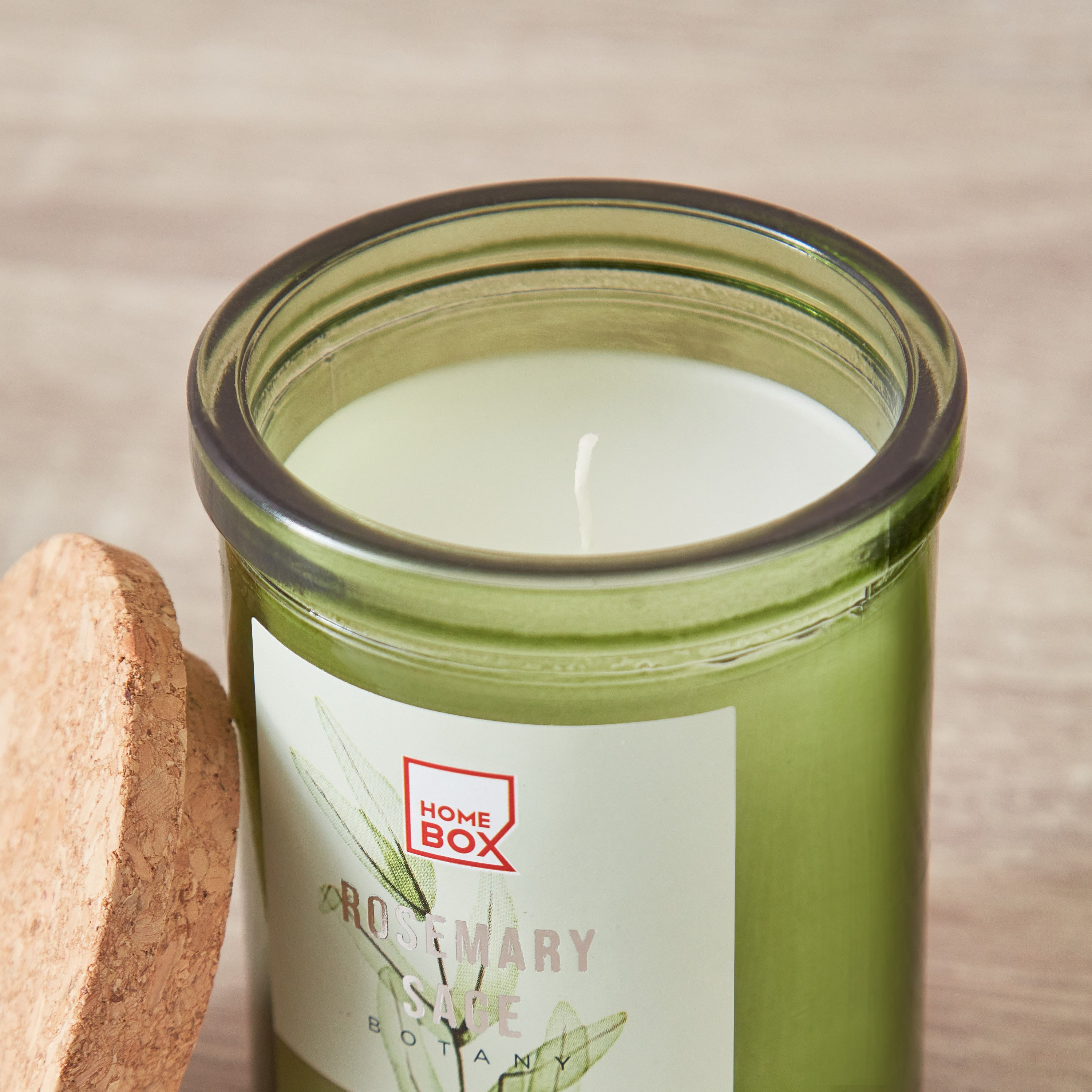 جرة شموع إيكولوجي برائحة روزماري ميرمية بغطاء من قارا- 114 جم-hbxlivingroom-decorandaccessories-candles-image-4