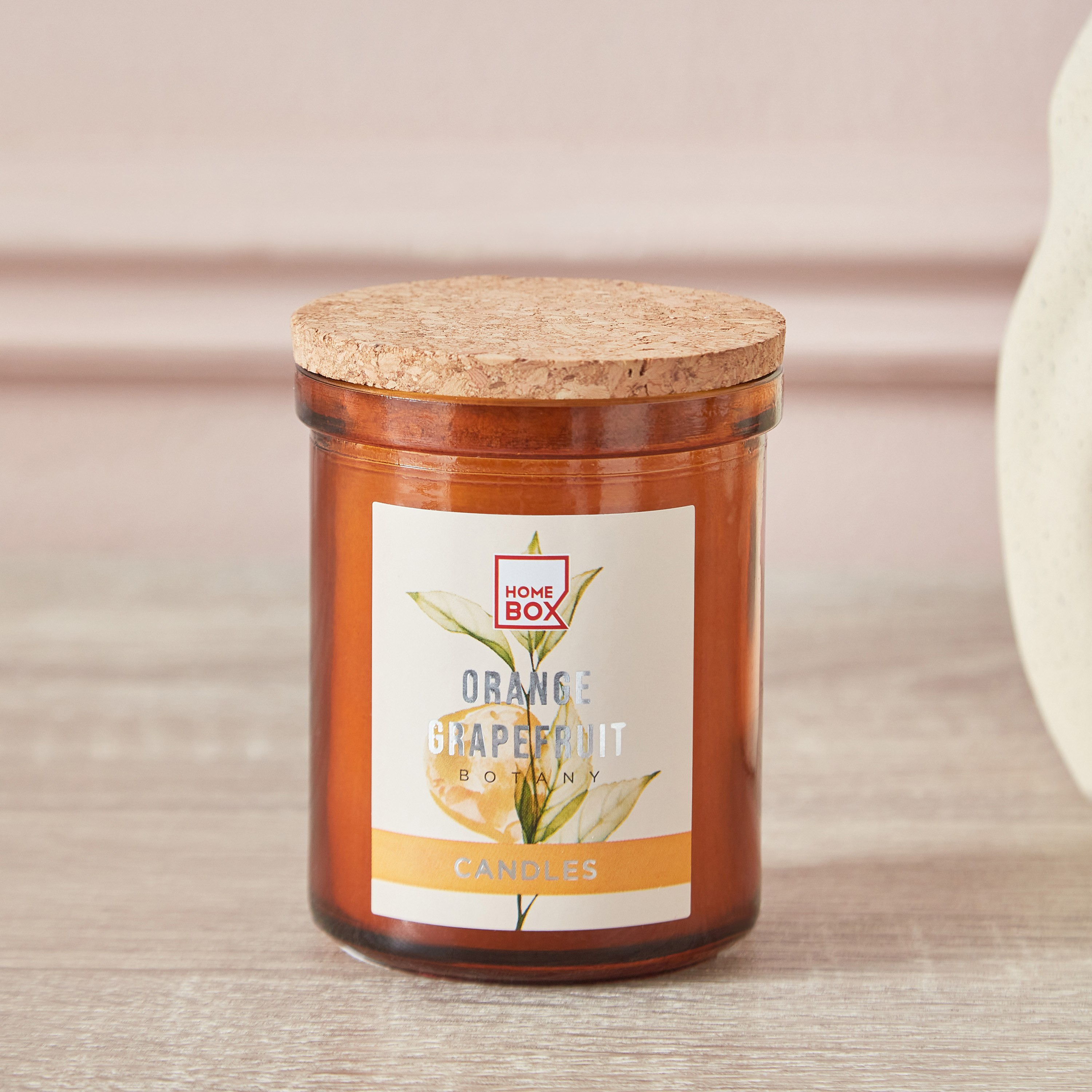 جرة شموع مع غطاء إيكولوجي بالجريب فروت والبرتقال من قارا - 114 جم-hbxlivingroom-decorandaccessories-candles-image-1