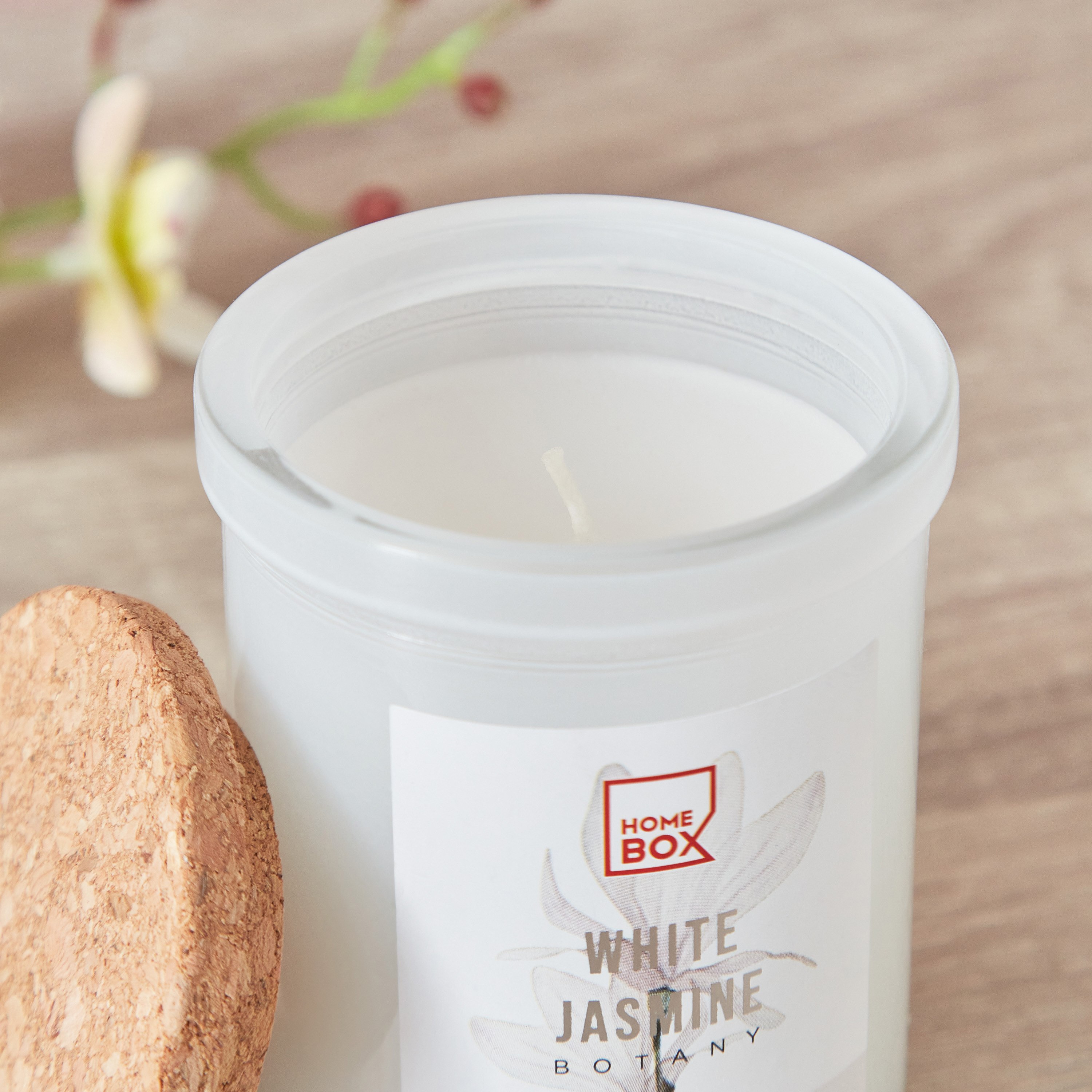 جرة شموع مع غطاء برائحة الياسمين الأبيض إيكولوجي من قارا - 114 جم-hbxlivingroom-decorandaccessories-candles-image-4