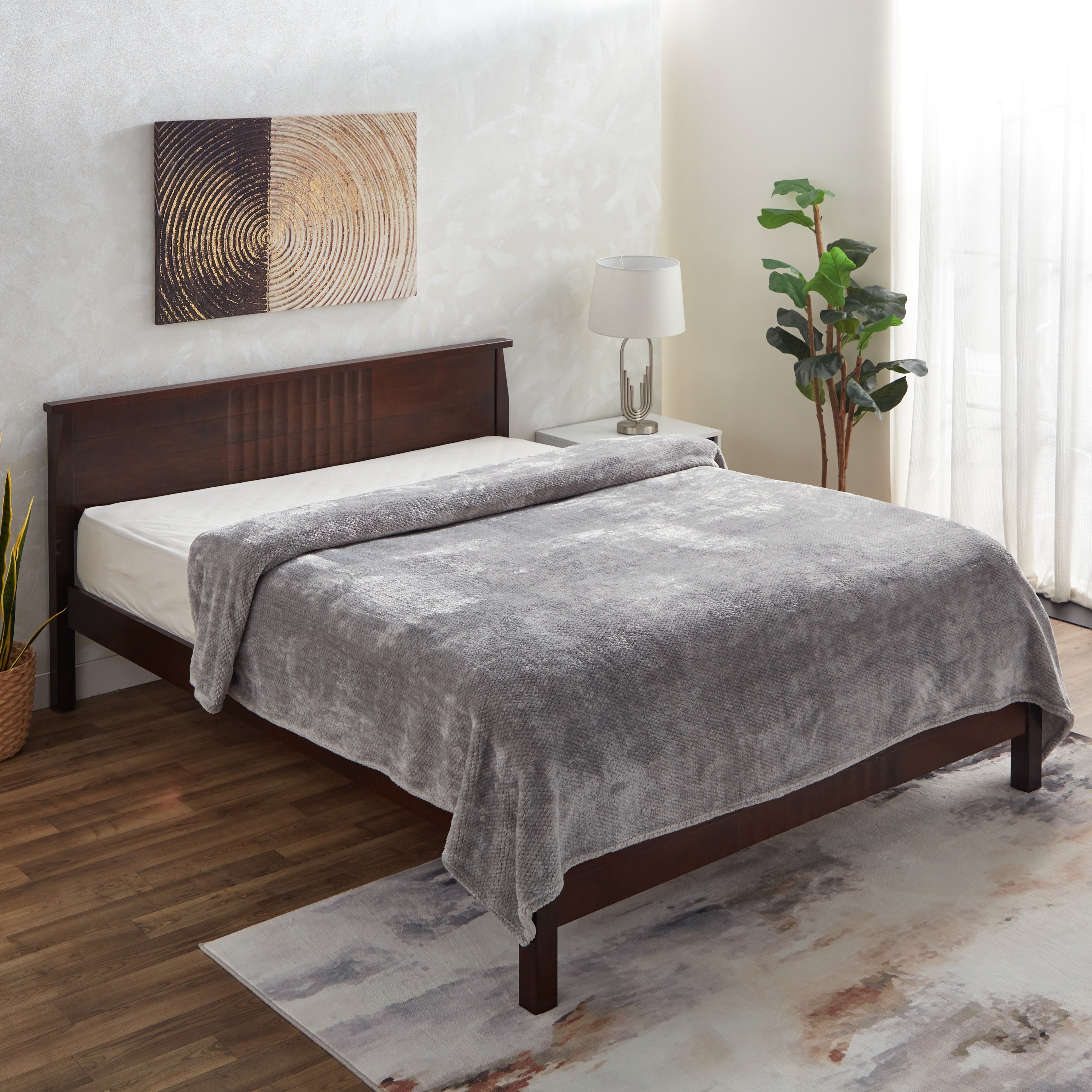 بطانية فلانيل مزدوجة بنمط فشار من لوكس - 150x220 سم-hbxhomeware-hbxbedroom-image-1