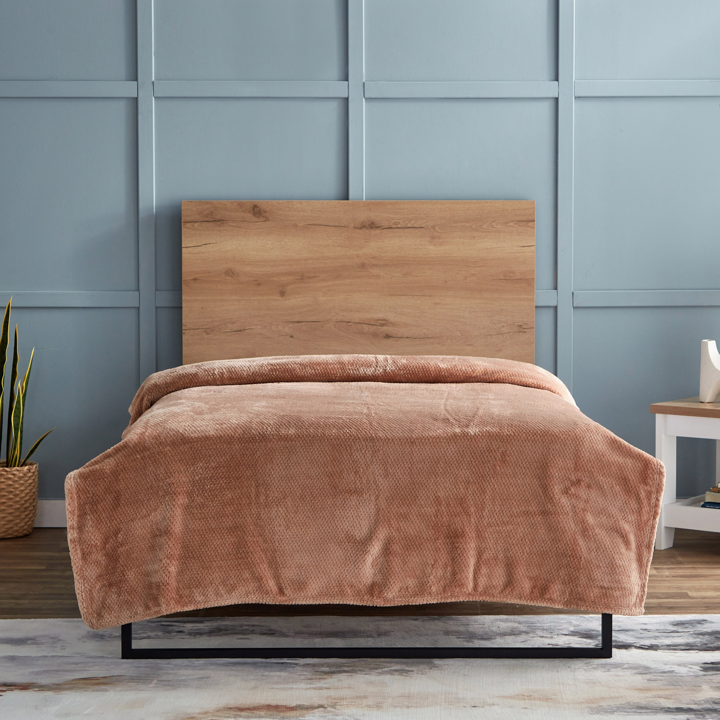 Lux Popcorn Queen Flannel Blanket - 220x200 cm-hbxhomeware-hbxbedroom-image-2