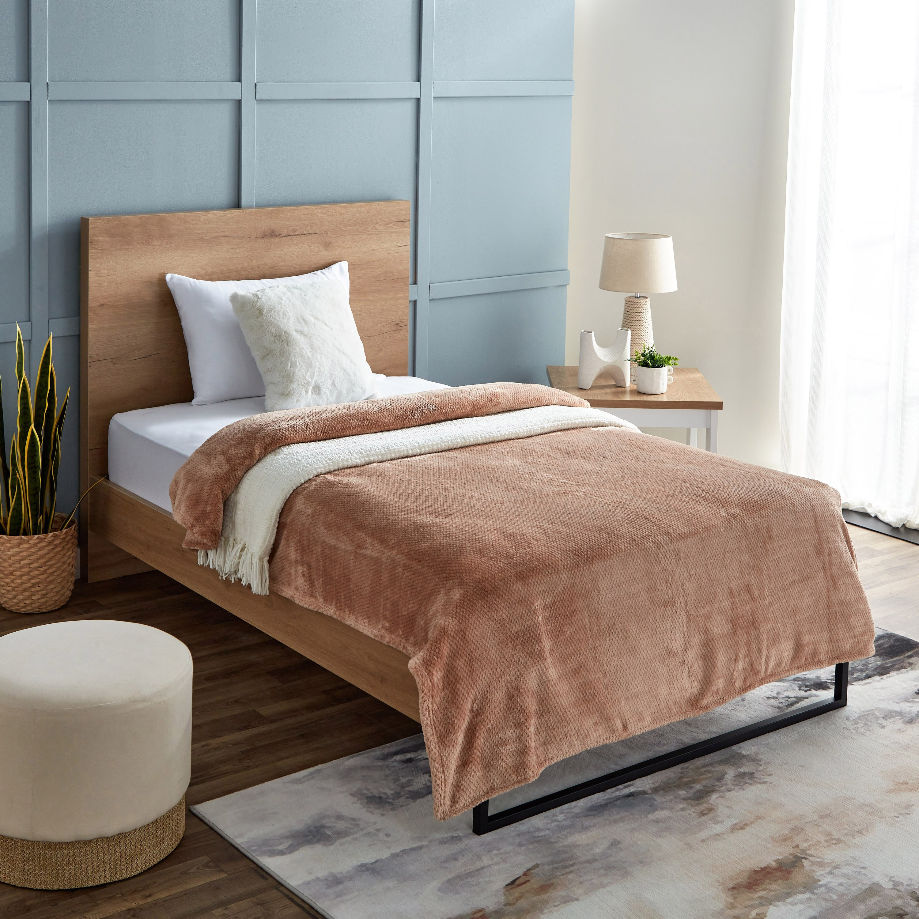Lux Popcorn Queen Flannel Blanket - 220x200 cm-hbxhomeware-hbxbedroom-image-6