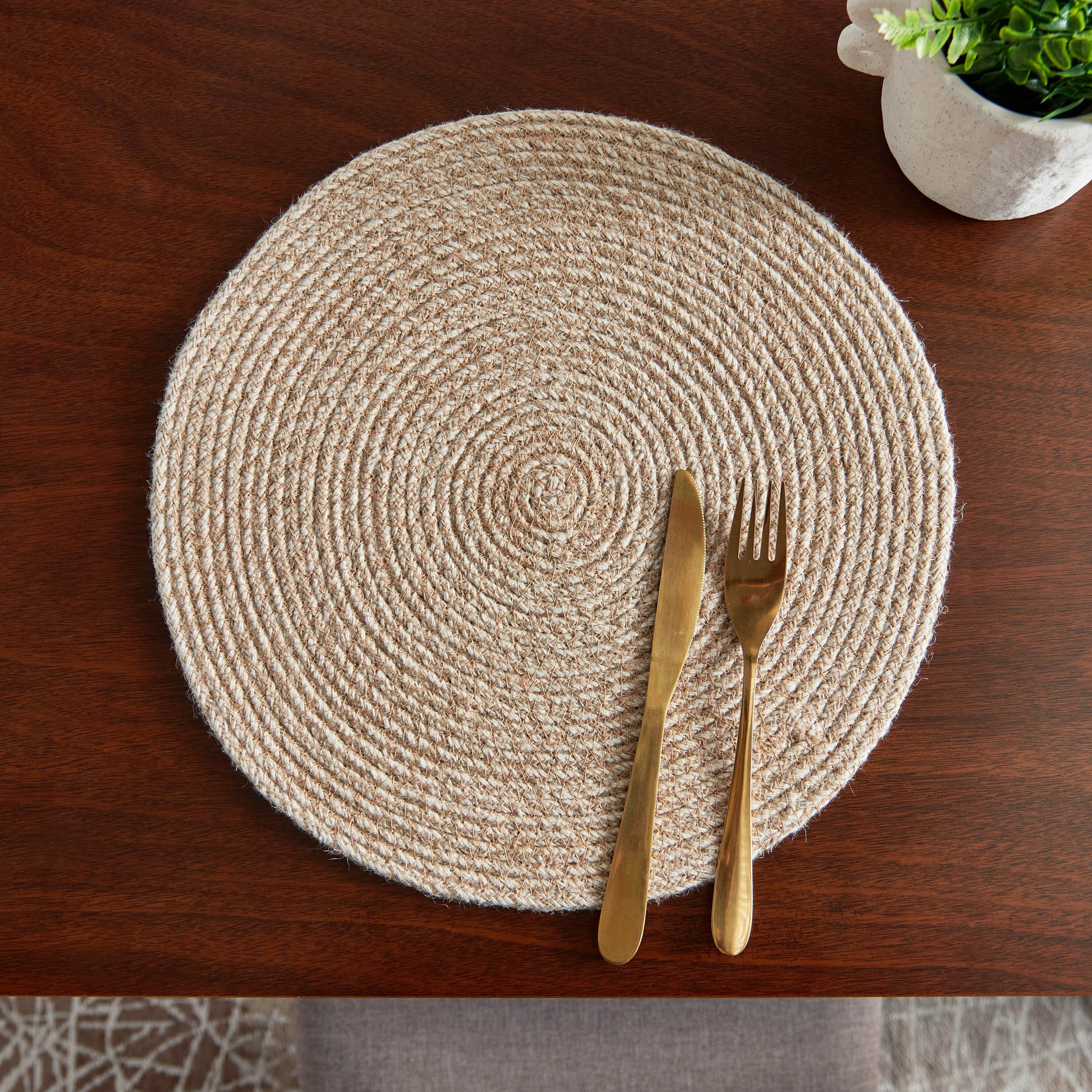 لبادة صحون مستديرة قطن وجوت من ناتورا كات - 37 سم-hbxdecorandfurnishings-homefurnishings-tablelinens-image-4