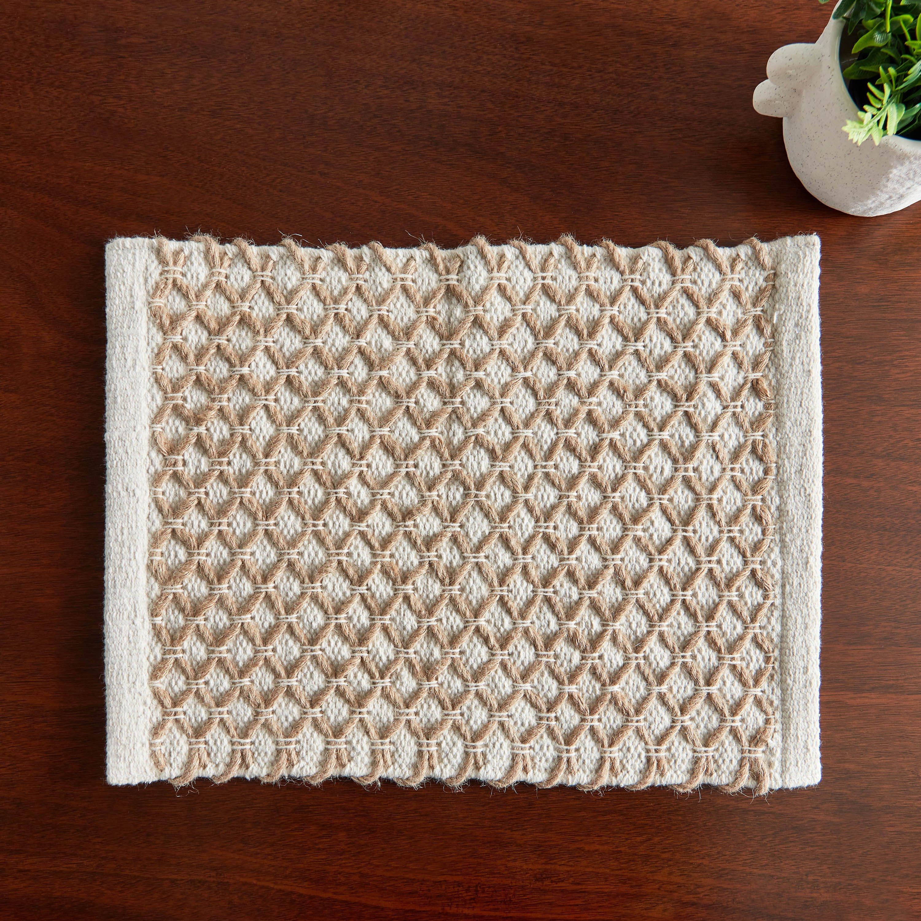 لبادة صحون قطن جوت من ناتورا بول - 34x45 سم-hbxdecorandfurnishings-homefurnishings-tablelinens-image-1