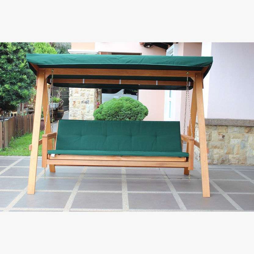 Bahama 3-Seater Convertible Swing with Cushions-Swings and Chairs-image-1