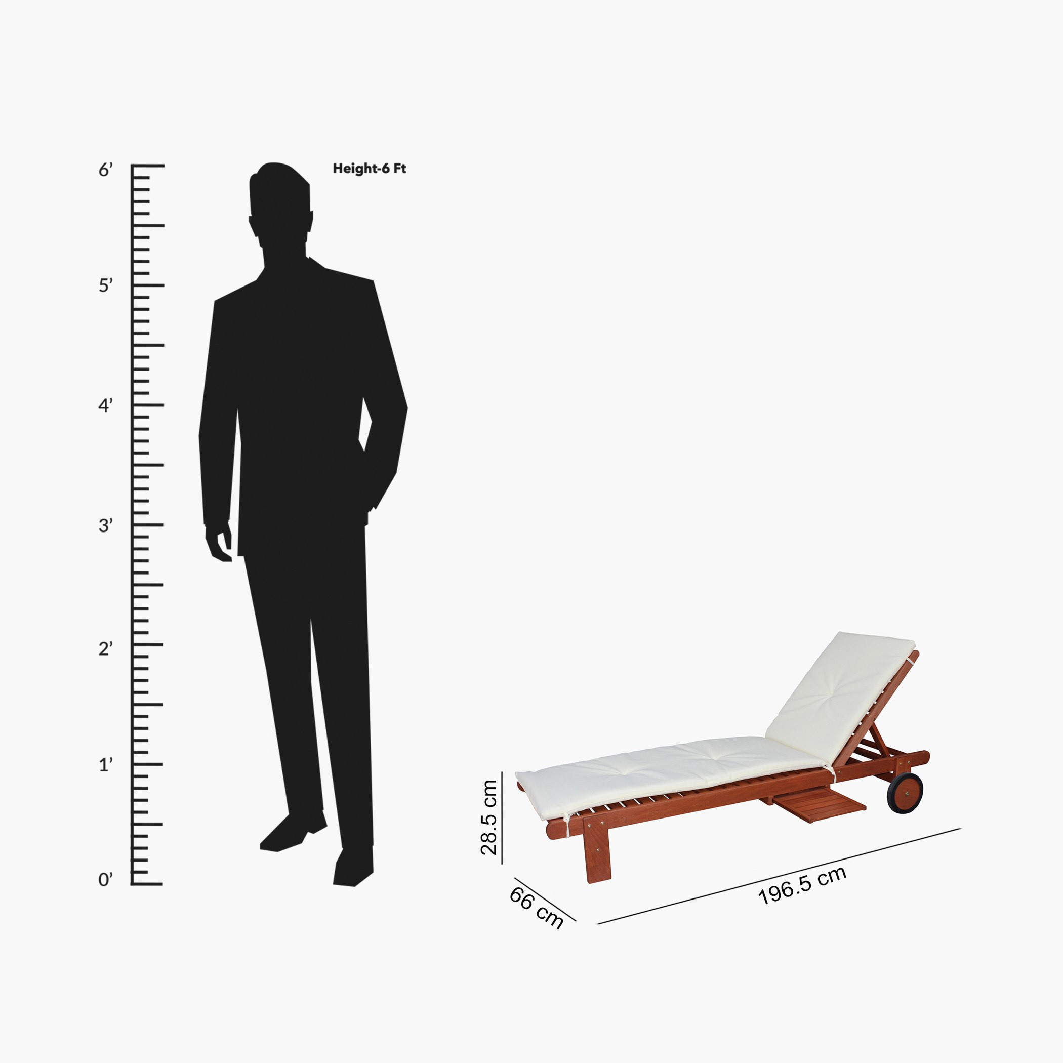 Movo Vera Bahama Lounger with Tray and Cushion-hbxfurniture-outdoor-swingsandchairs-image-14