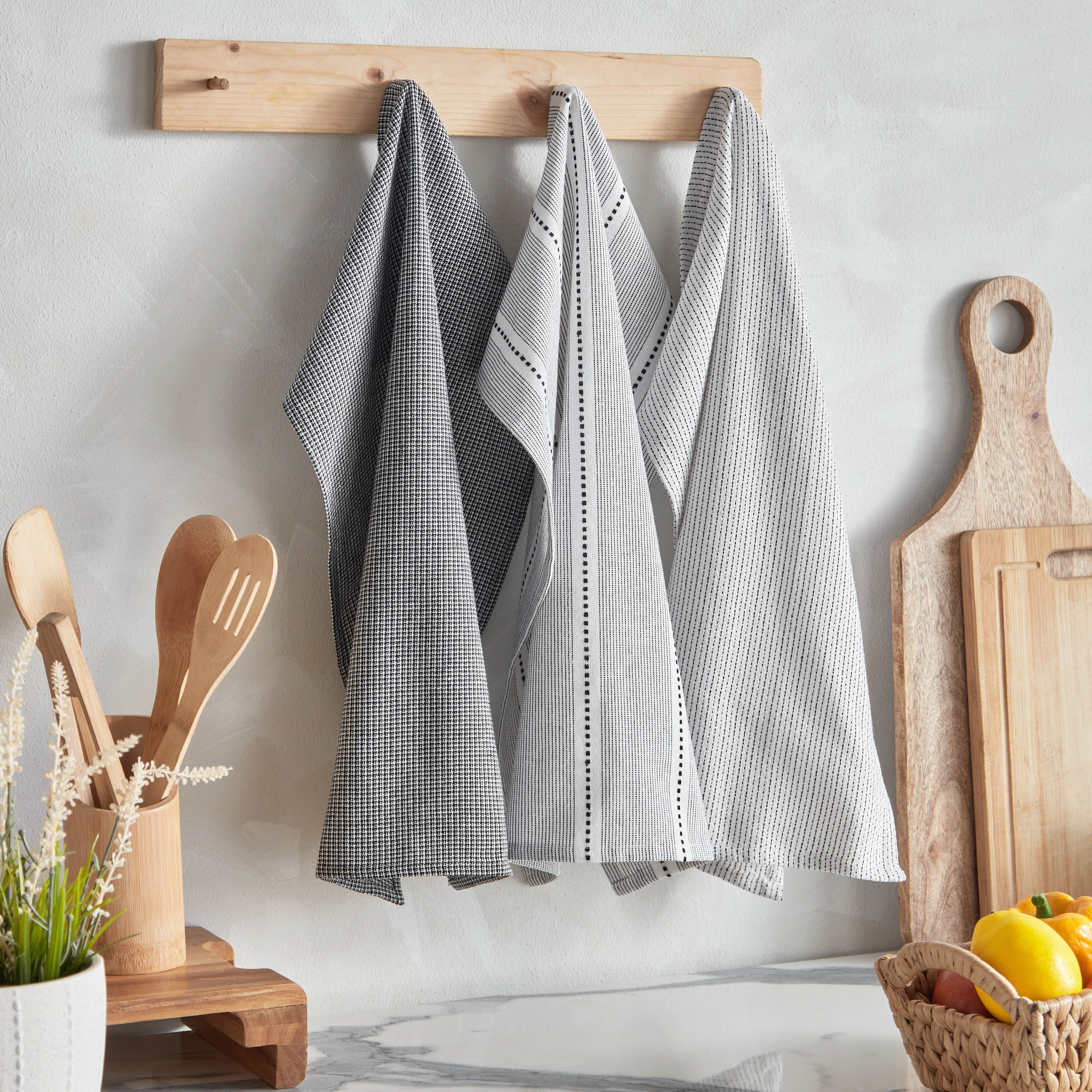 Alivia 3-Piece Woven Stripe Recycled Kitchen Towel Set - 40x60 cm-hbxhomeware-kitchenware-kitchenlinens-image-5