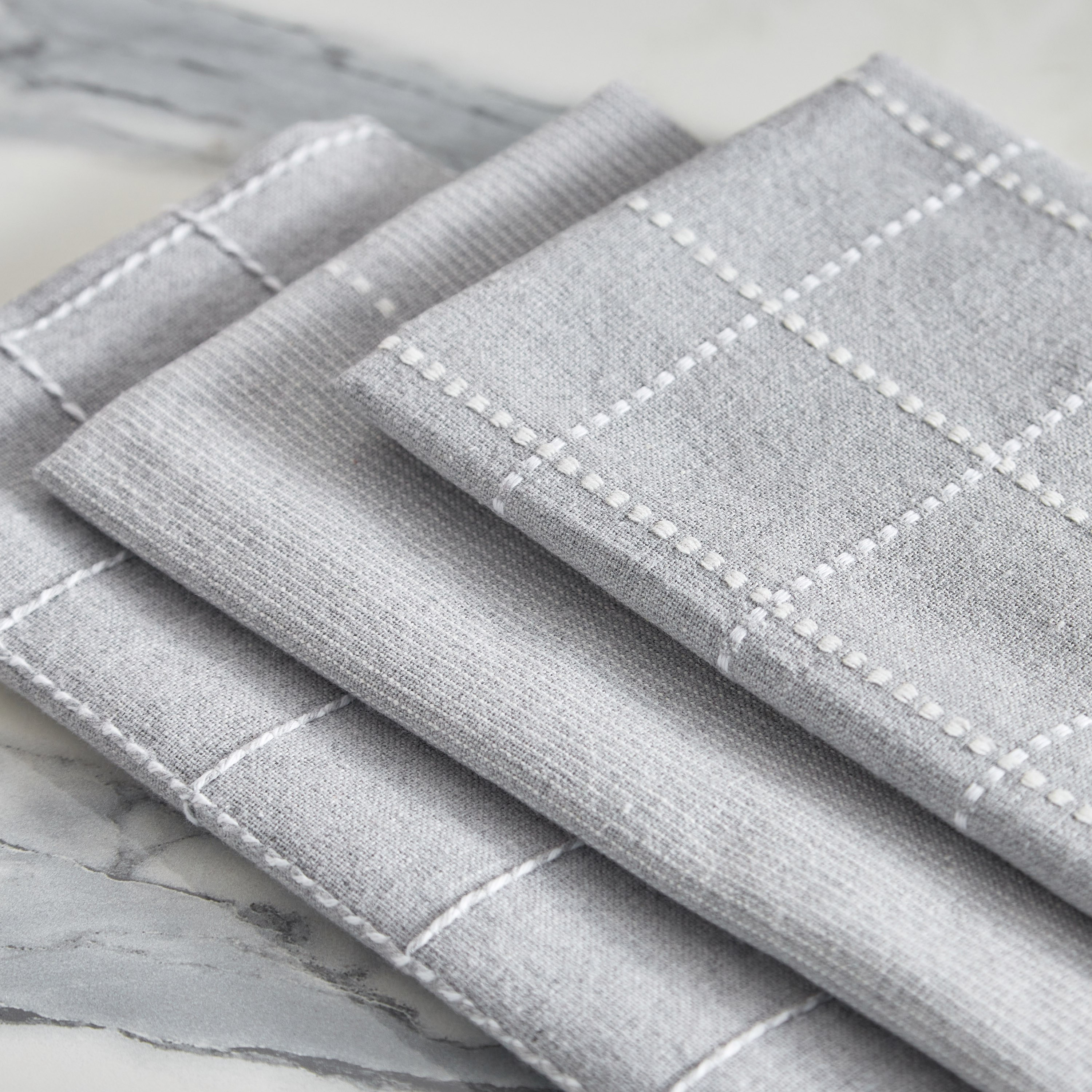 Alivia 3-Piece Woven Check Recycled Kitchen Towel Set - 40x60 cm-hbxhomeware-kitchenware-kitchenlinens-image-3