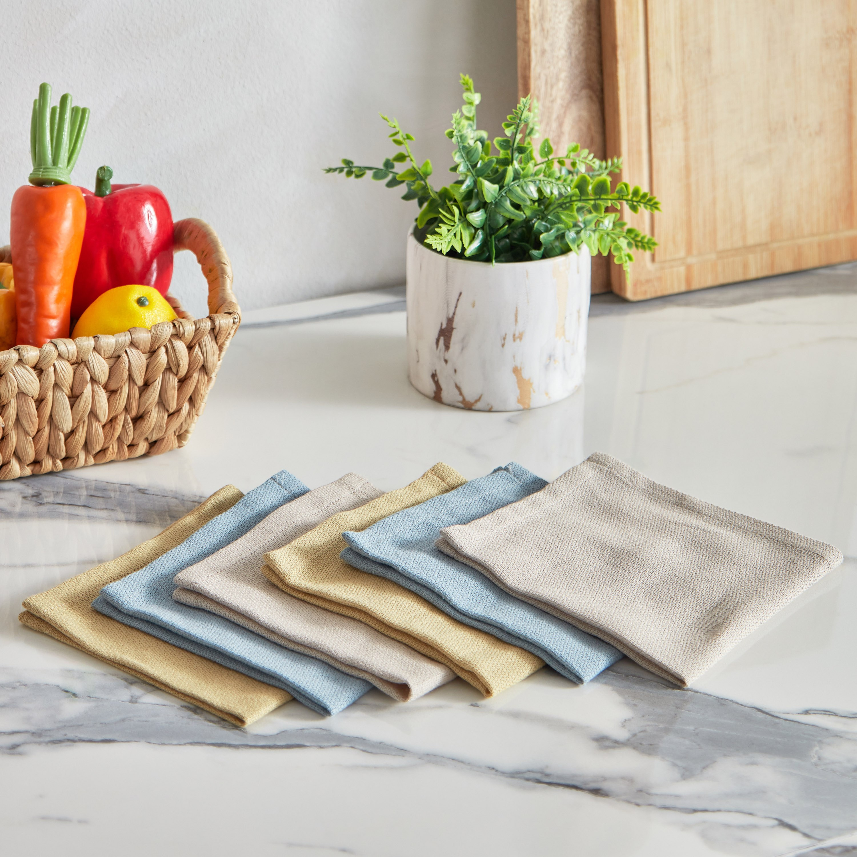 طقم قماش تنظيف معاد التدوير 6 قطع من أليفيا- 30x30 سم-hbxhomeware-kitchenware-kitchenlinens-image-4