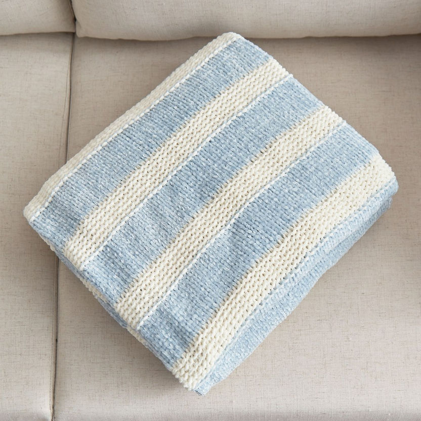 Madison Ria Knitted Acrylic Throw - 130x170 cm-Throws-image-3