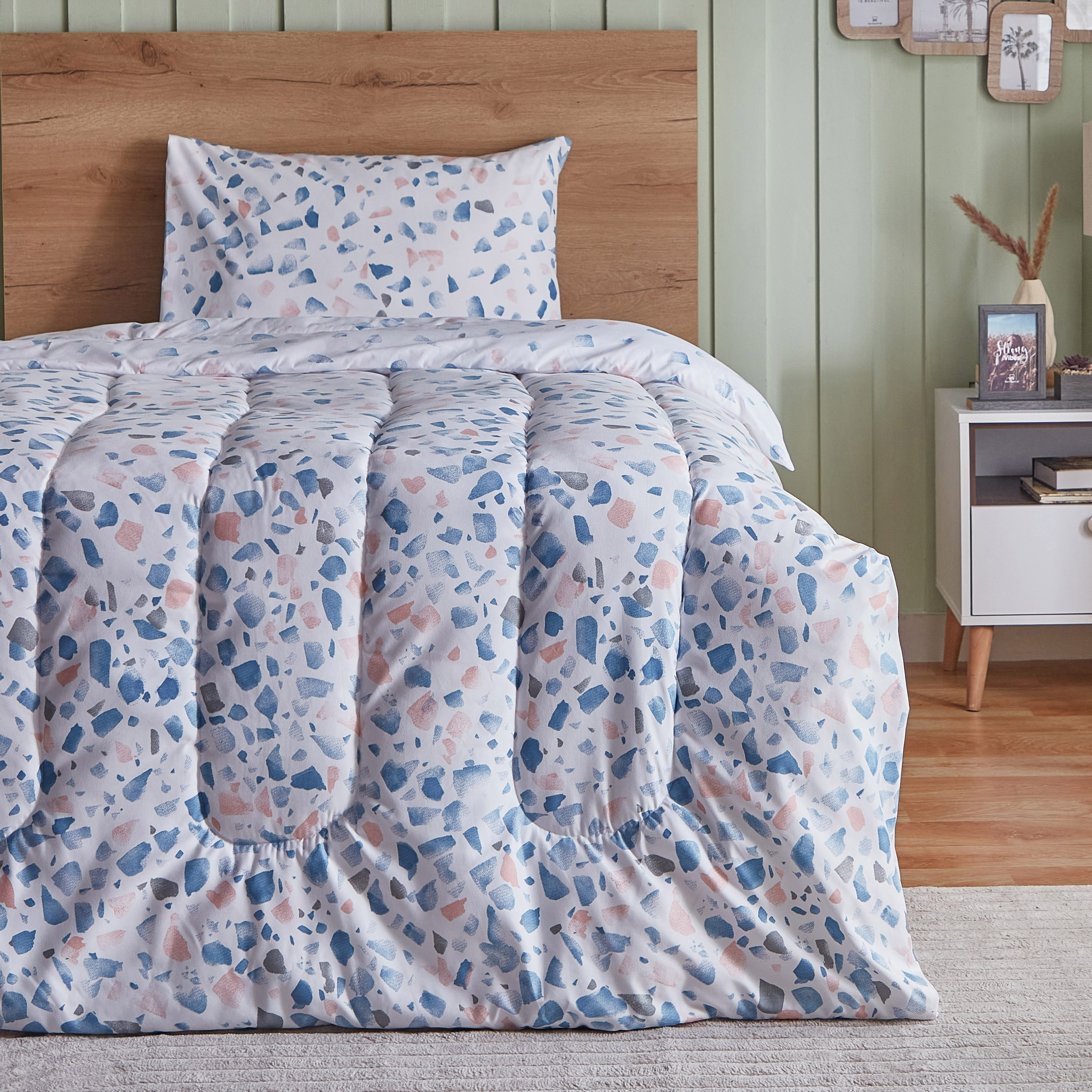 طقم لحاف توين قطعتين من الألياف الدقيقة بطبعات كيا من أونتاريو - 160x220 سم-hbxkidsandyouth-beddingandfurnishings-comfortersets-image-2