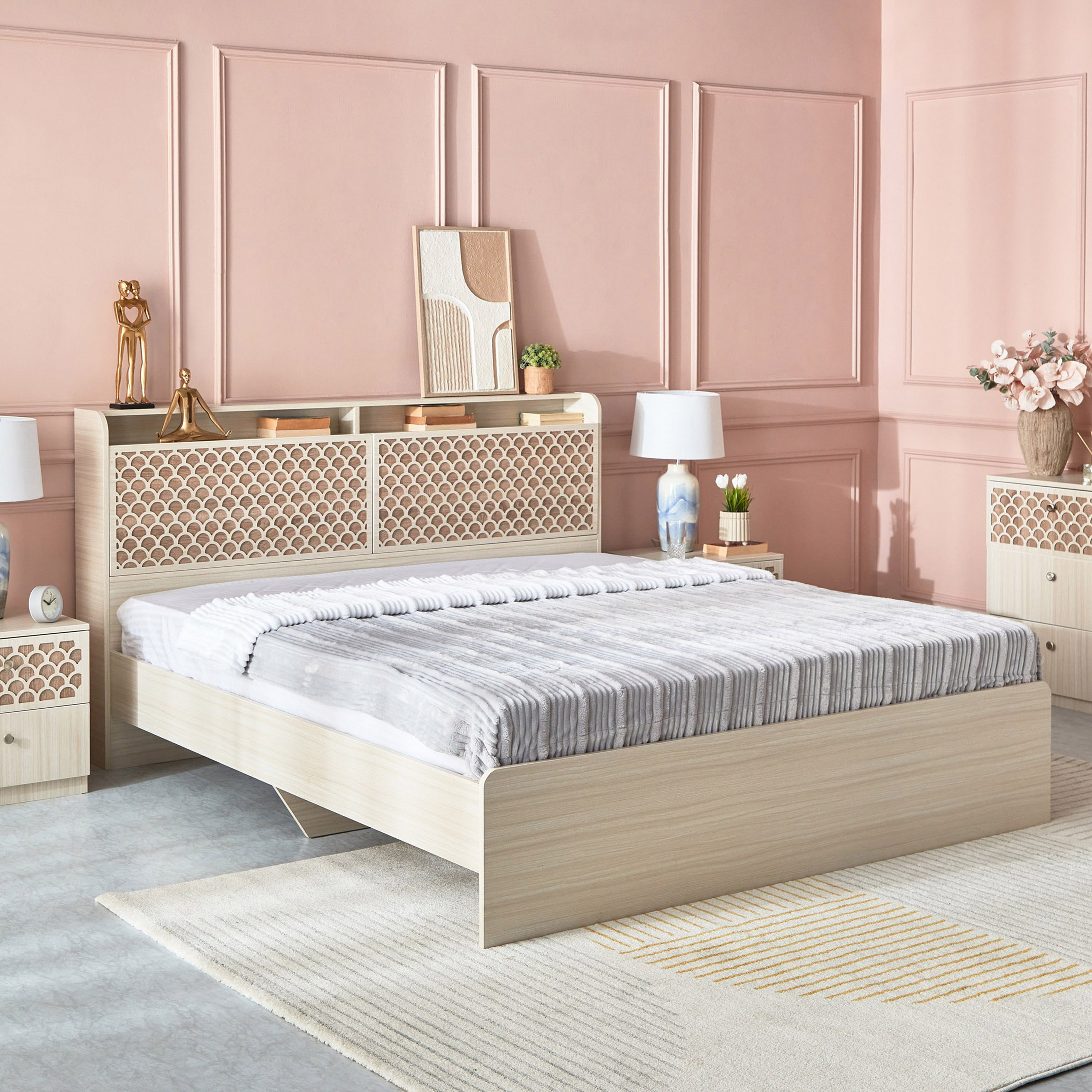طقم غرفة نوم كينج 5 قطع من ريتشموند - 180x200 سم-hbxbedroom-bedsandbedsets-bedroomsets-king-image-2