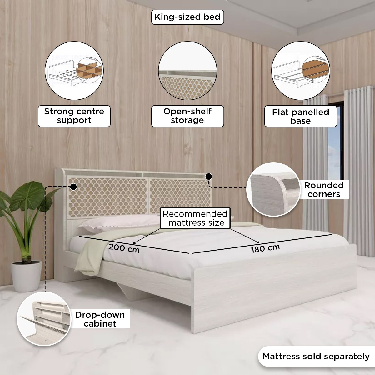 طقم غرفة نوم كينج 5 قطع من ريتشموند - 180x200 سم-hbxbedroom-bedsandbedsets-bedroomsets-king-image-9