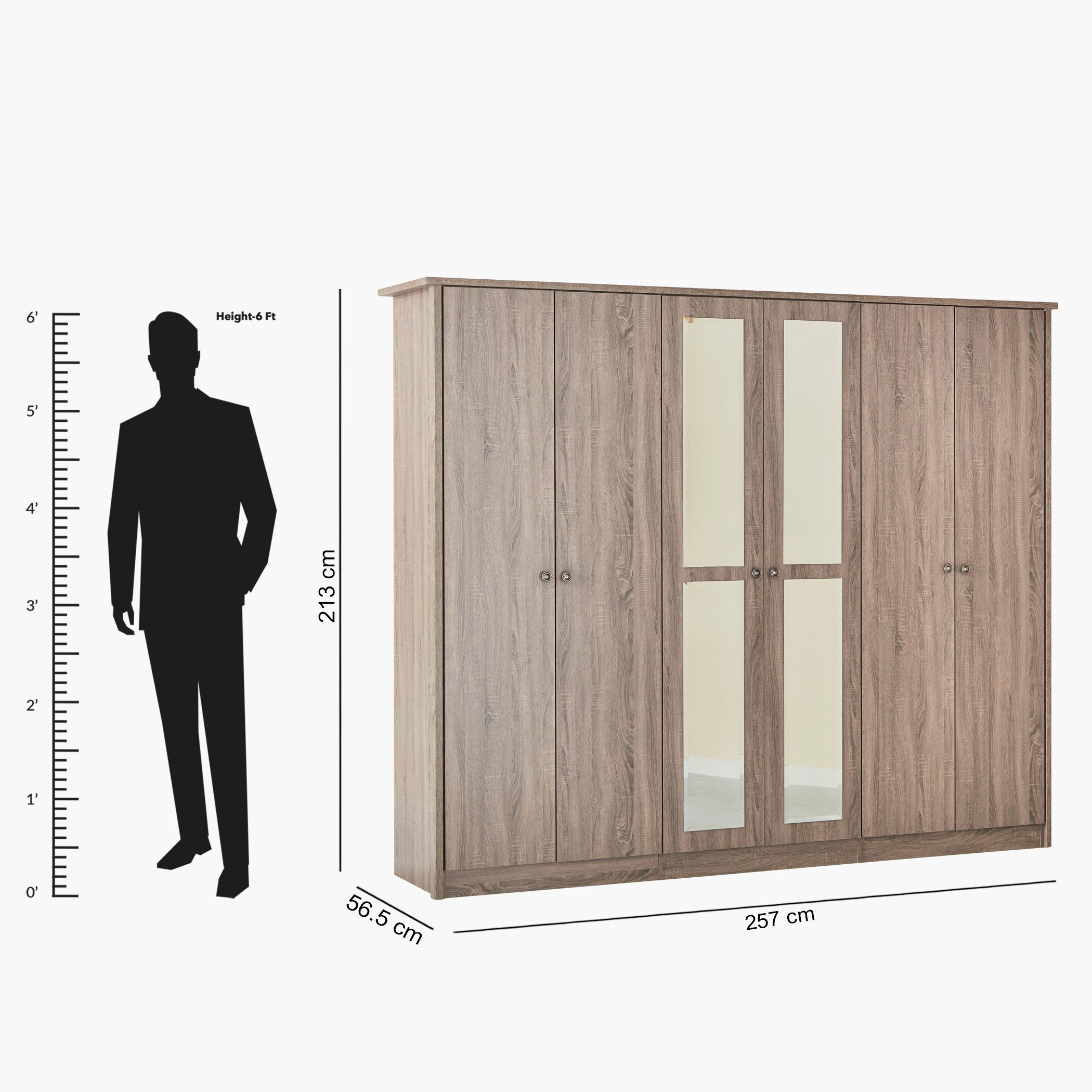 خزانة ملابس 6 أبواب مع مرآتين من فيرمونت-hbxfurniture-wardrobes-image-13