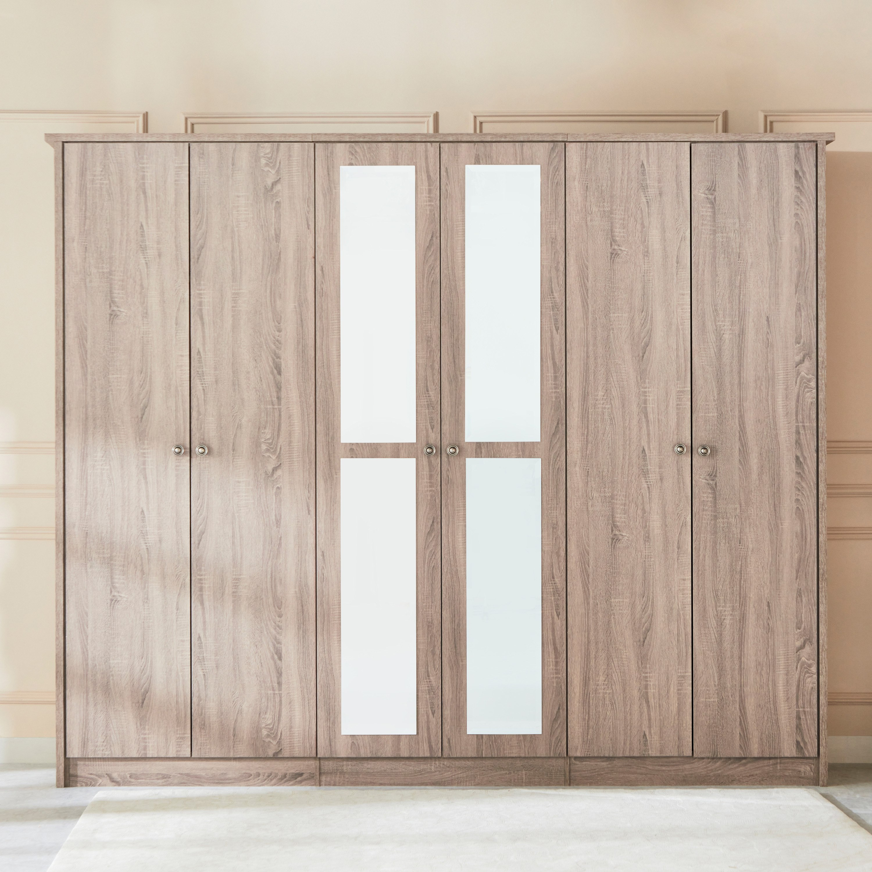 خزانة ملابس 6 أبواب مع مرآتين من فيرمونت-hbxfurniture-wardrobes-image-1