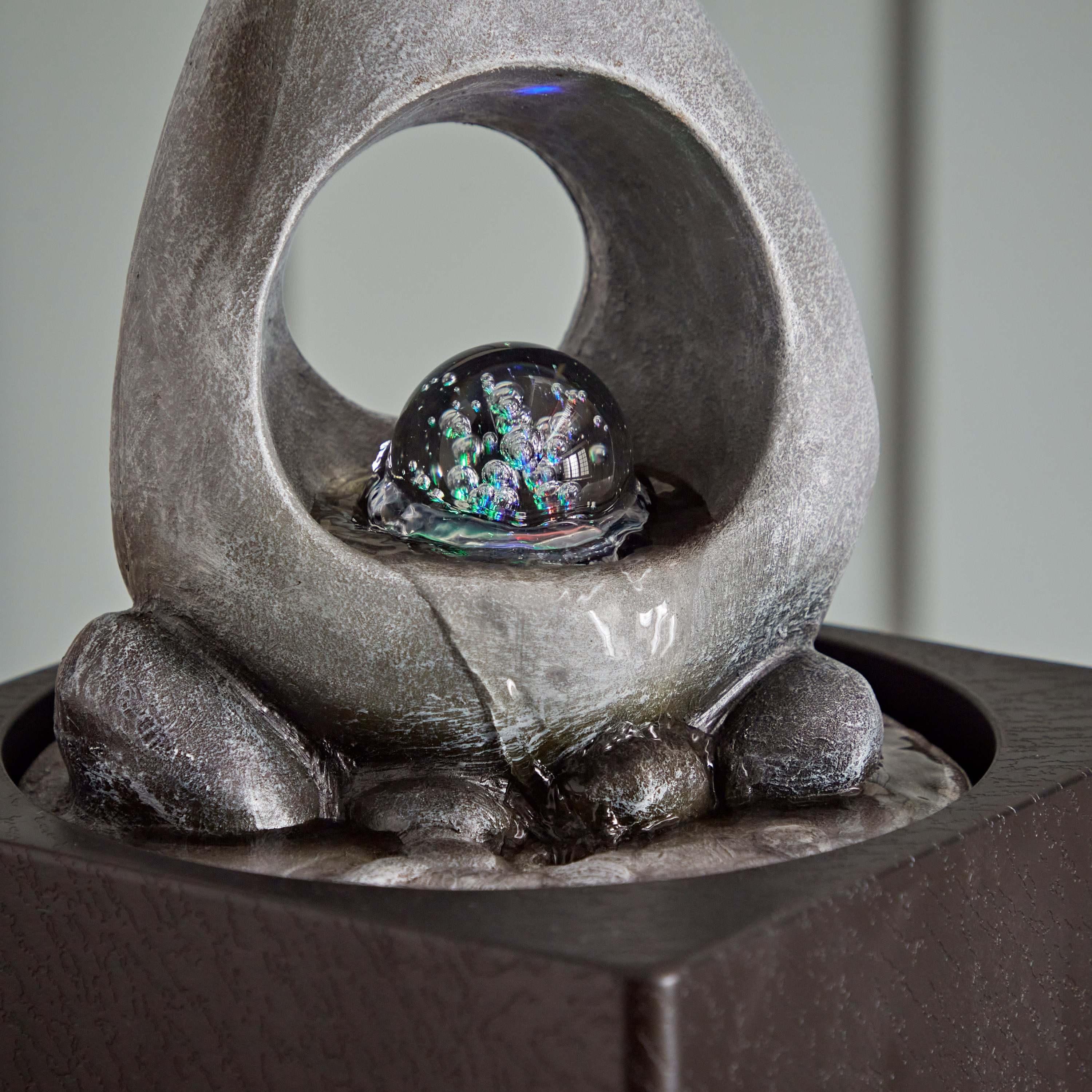 Belen Modern Fountain with Rolling Ball - 18x18x24 cm-hbxhomeware-hbxdecorandfurnishings-image-4