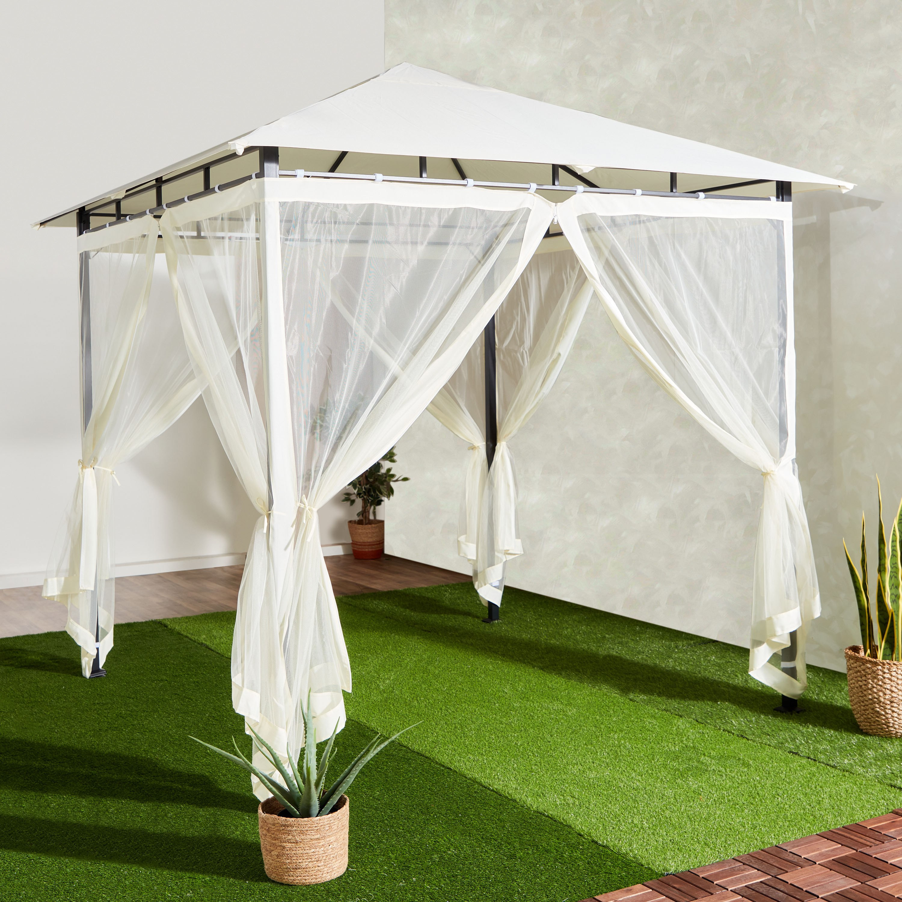 مظلة حديقة بإطار معدني مع ناموسية من فيرا تيومان-hbxfurniture-outdoor-diningsets-image-2