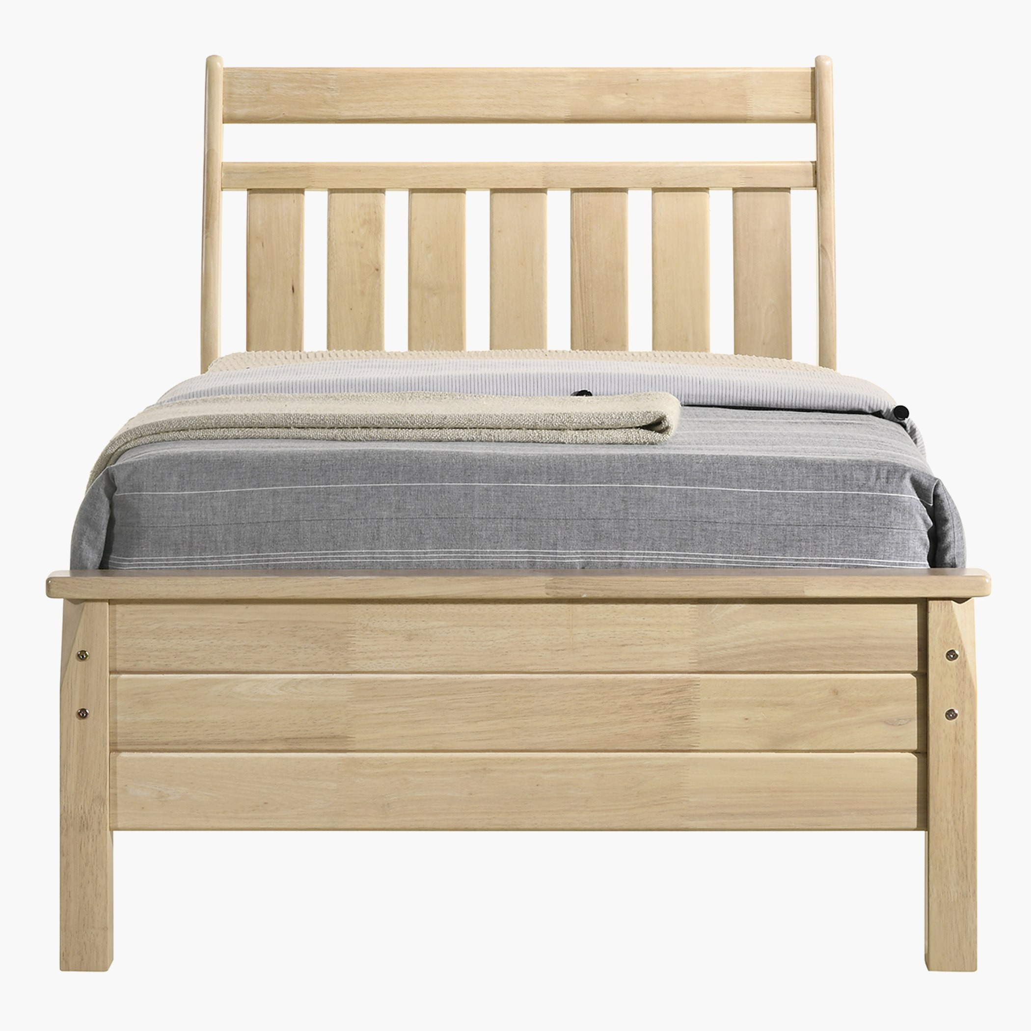 Solid wood king on sale size bed frame