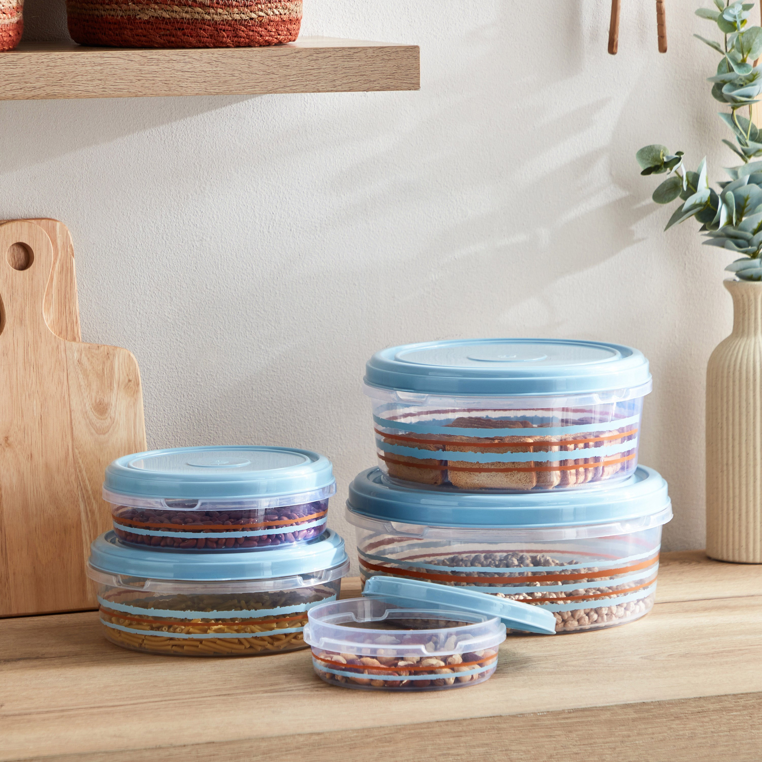 طقم حاويات 5 قطع بطبعات سافير - سبكترا-hbxhomeware-hbxkitchen-image-1