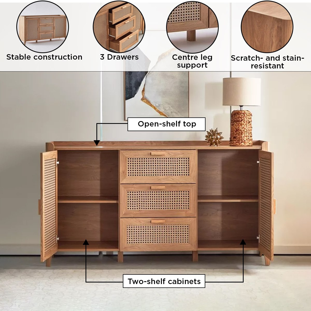 Java 3-Door Sideboard Buffet-hbxfurniture-diningroom-buffetsandsideboards-image-5
