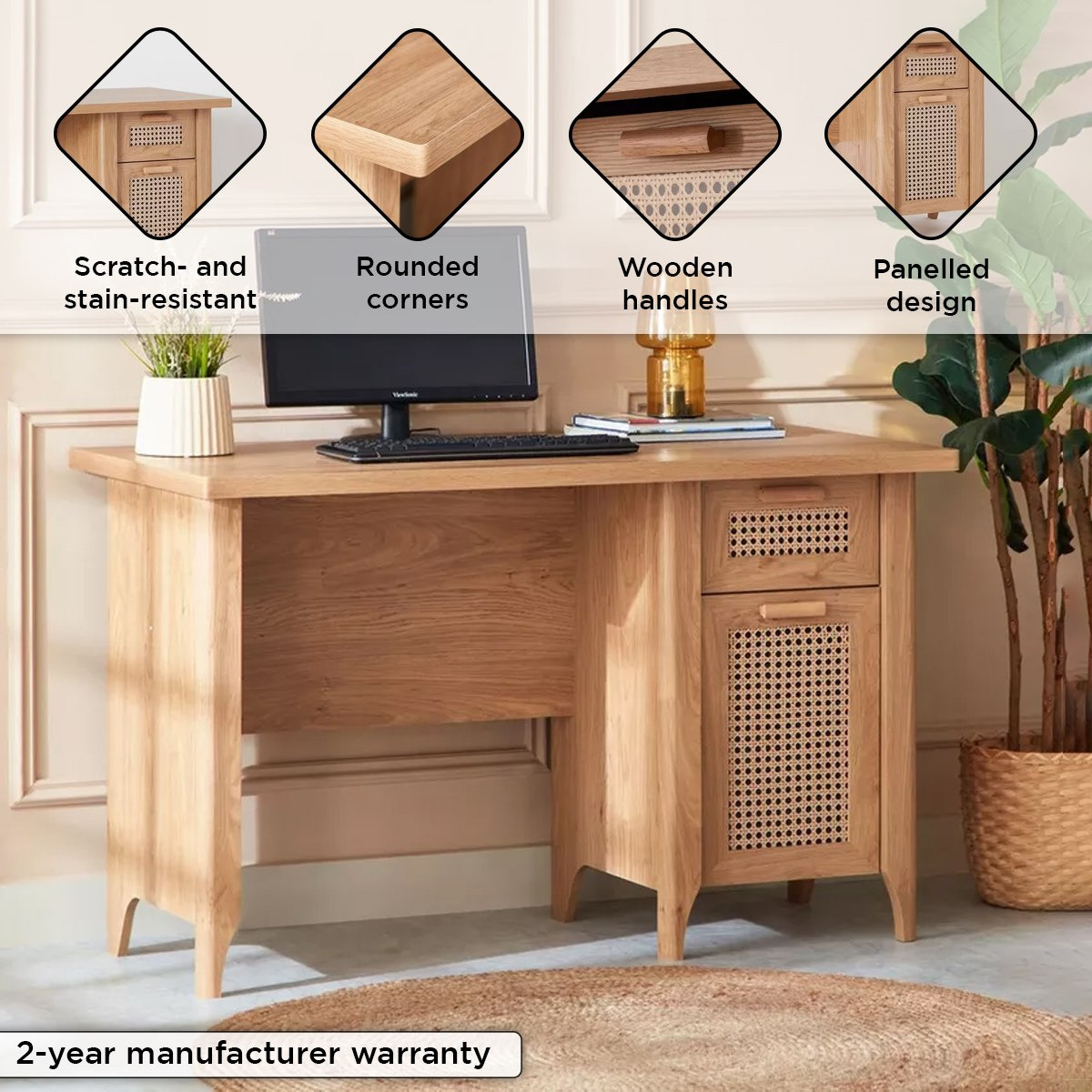 مكتب دراسة بباب واحد ودرج من چاڤا-hbxfurniture-office-desks-image-4