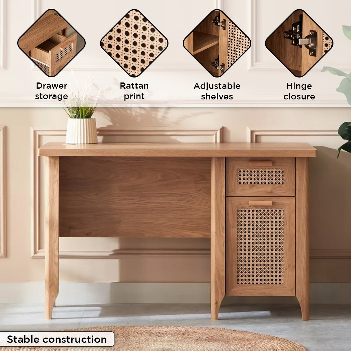 مكتب دراسة بباب واحد ودرج من چاڤا-hbxfurniture-office-desks-image-5