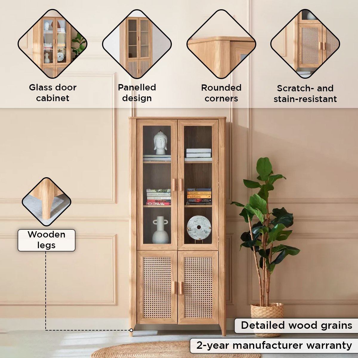 Java 4-Door Bookcase-hbxfurniture-office-bookcases-image-4