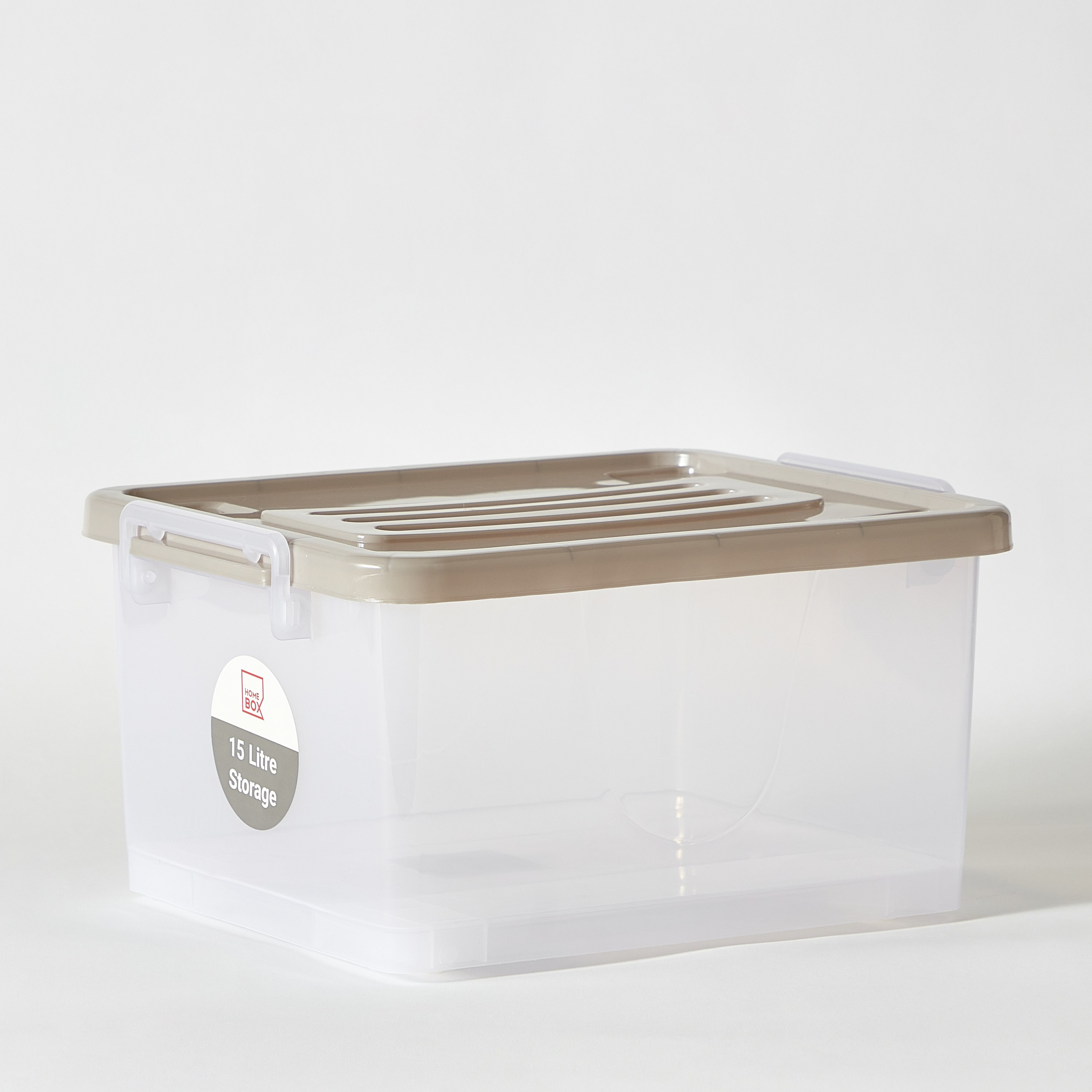 Juana Multipurpose Transparent Storage Box with Wheels and Lockable Lid - 15 L-hbxbedroom-bedroomaccessories-bedroomstorage-image-8
