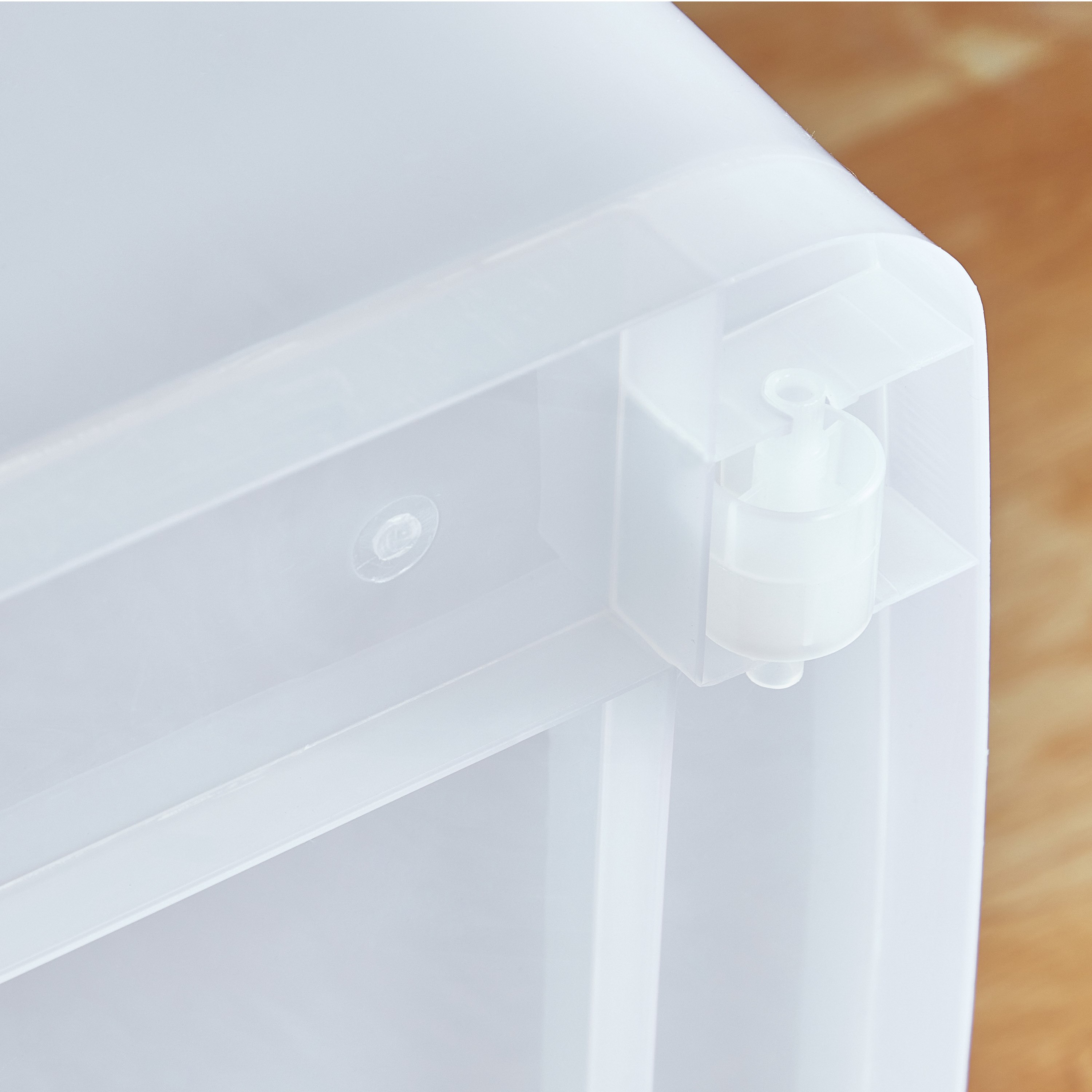Juana Multipurpose Transparent Storage Box with Wheels and Lockable Lid - 75 L-hbxbedroom-bedroomaccessories-bedroomstorage-image-5
