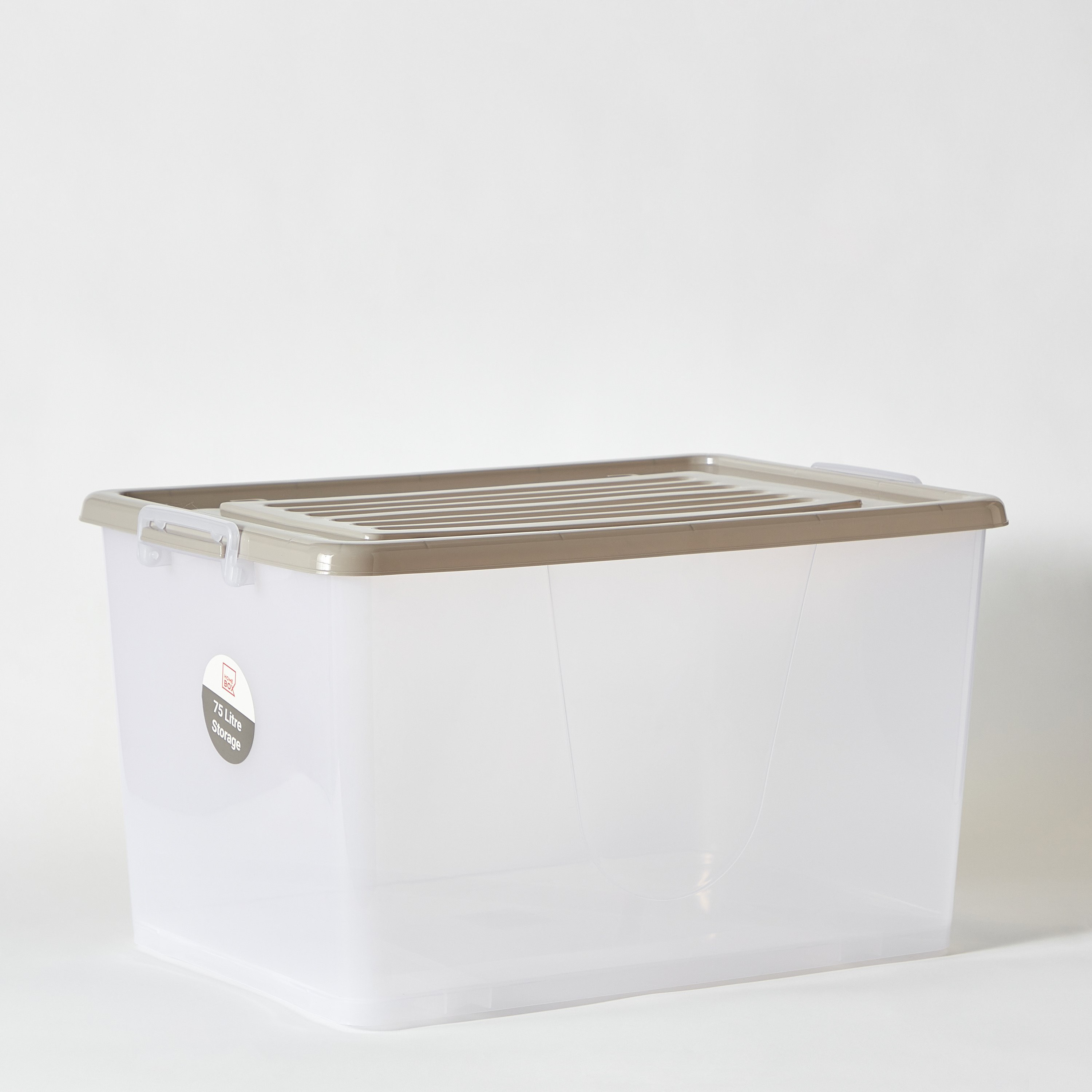Juana Multipurpose Transparent Storage Box with Wheels and Lockable Lid - 75 L-hbxbedroom-bedroomaccessories-bedroomstorage-image-8