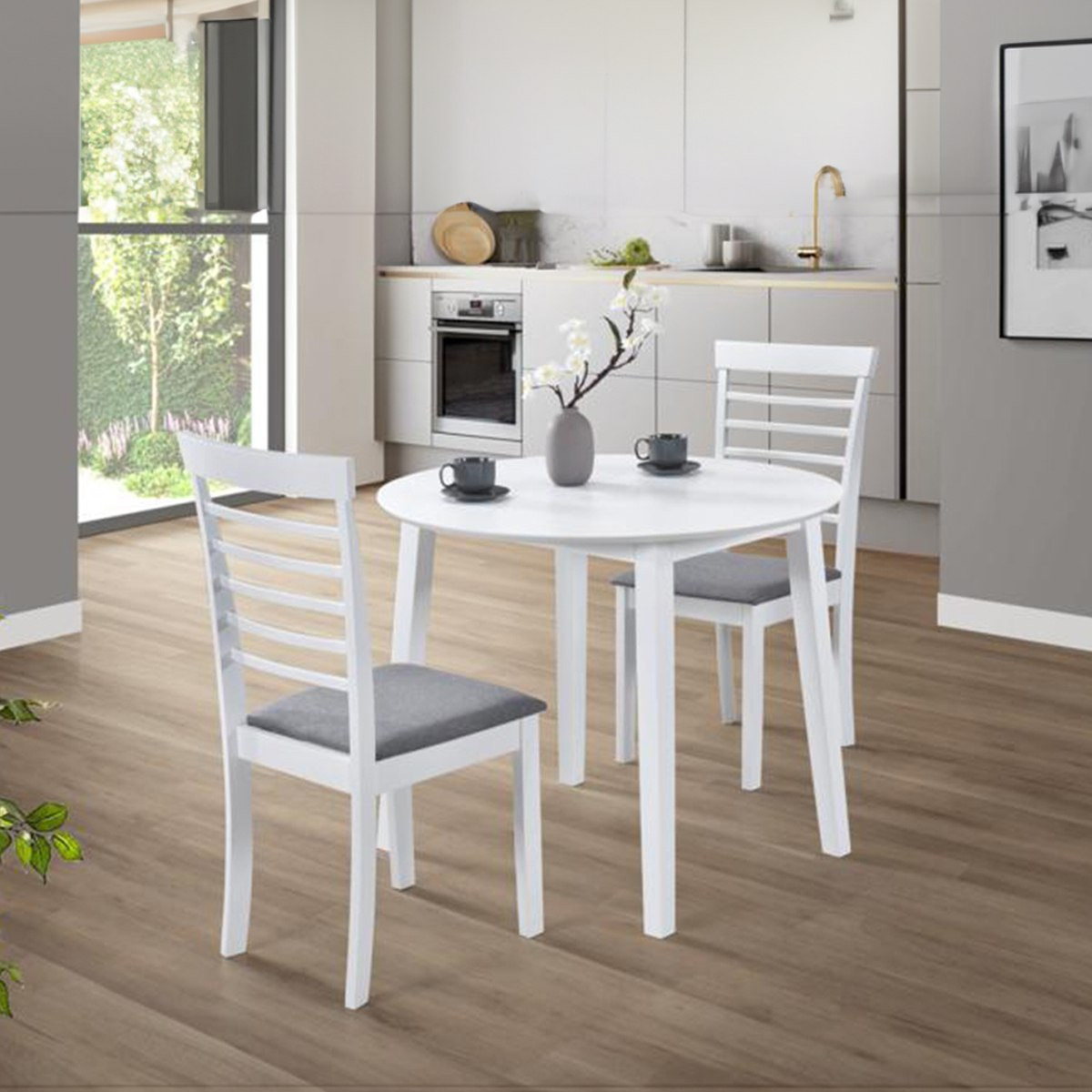 طقم سفرة مستدير قابل للطي مقعدين من جيلر بارني-hbxfurniture-diningtablesandsets-diningsets-twoseater-image-1