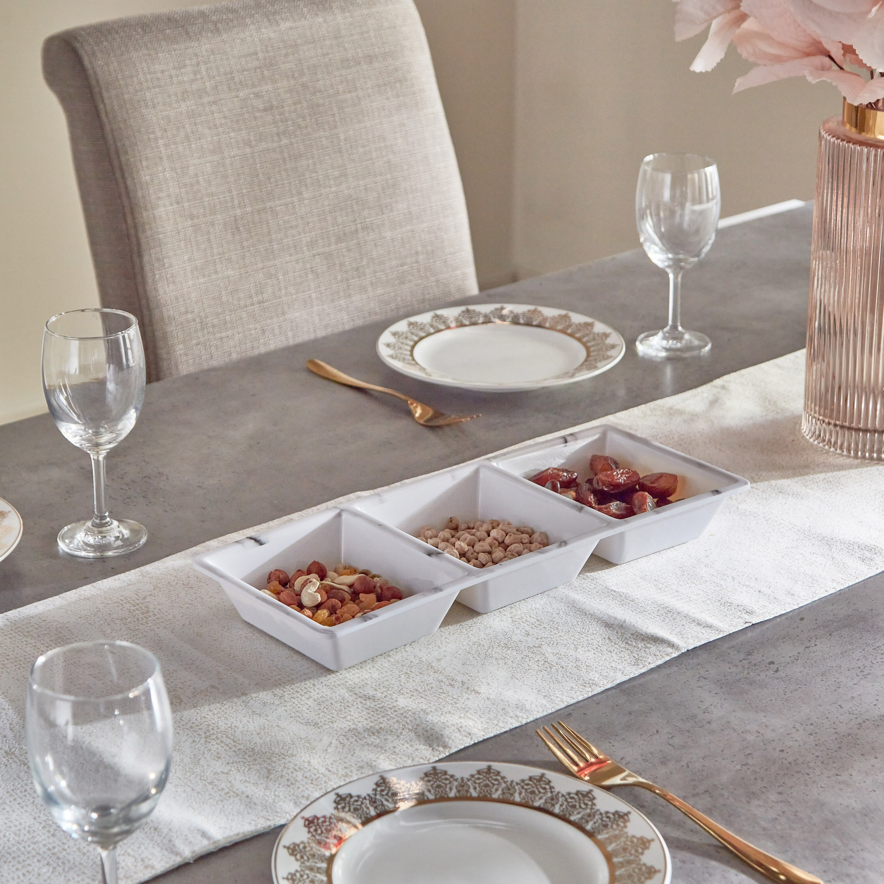 صحن 3 أقسام - نوفا- 38x15x3 سم-hbxdecorandfurnishings-tabletop-serveware-image-4
