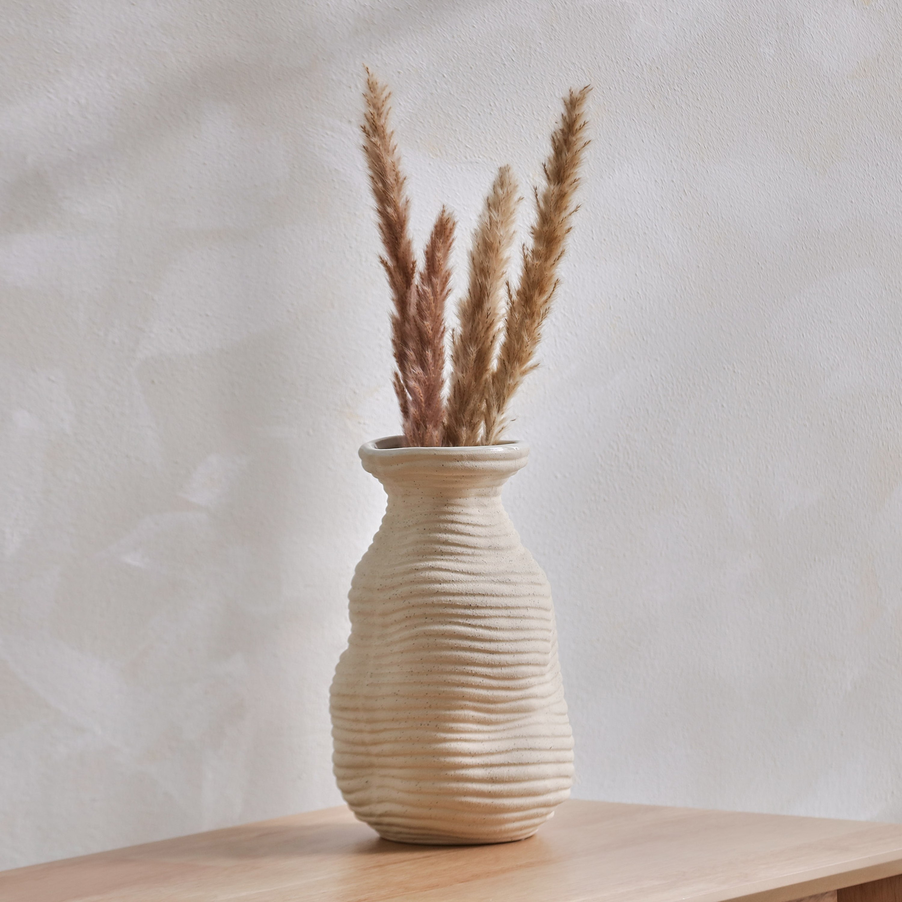 Quinn Organic Shape Ceramic Vase - 14.5x14.5x23.5 cm-hbxbedroom-decorandaccessories-vases-image-1