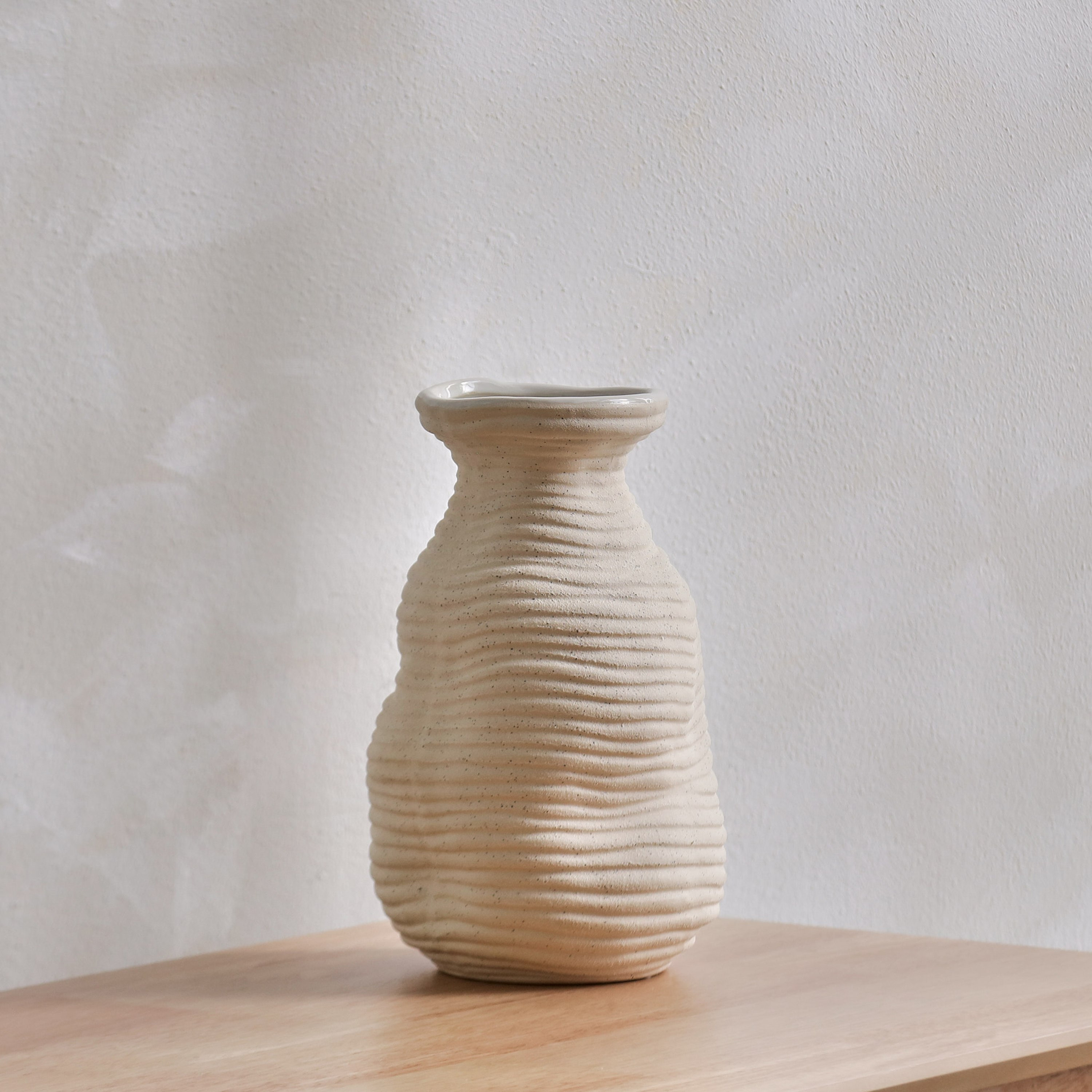Quinn Organic Shape Ceramic Vase - 14.5x14.5x23.5 cm-hbxbedroom-decorandaccessories-vases-image-2