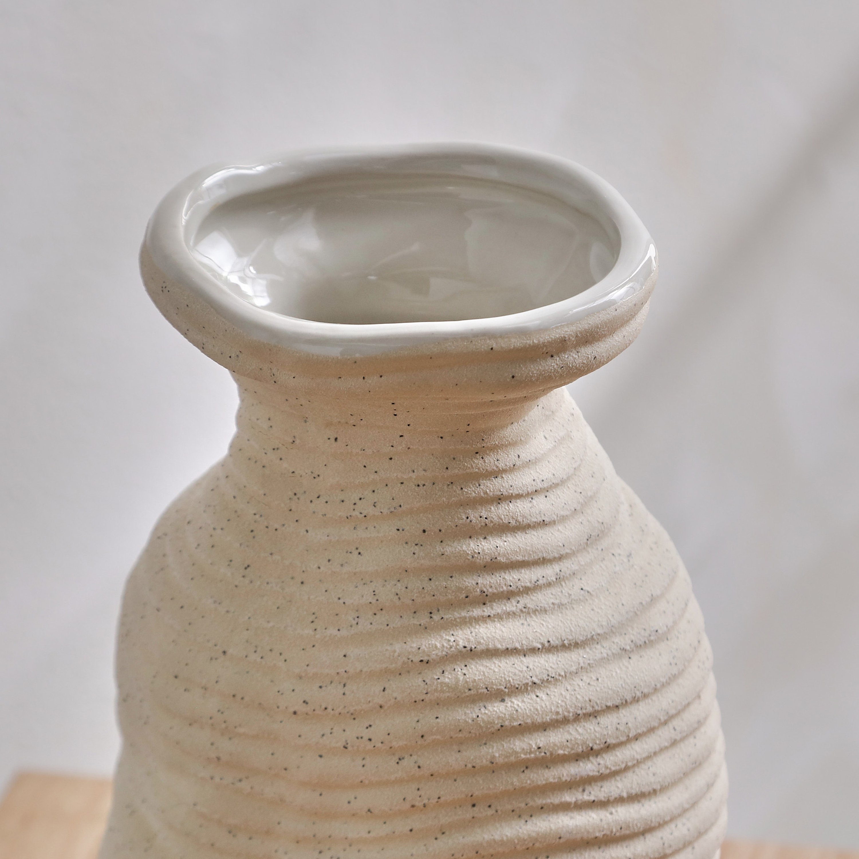 Quinn Organic Shape Ceramic Vase - 14.5x14.5x23.5 cm-hbxbedroom-decorandaccessories-vases-image-3
