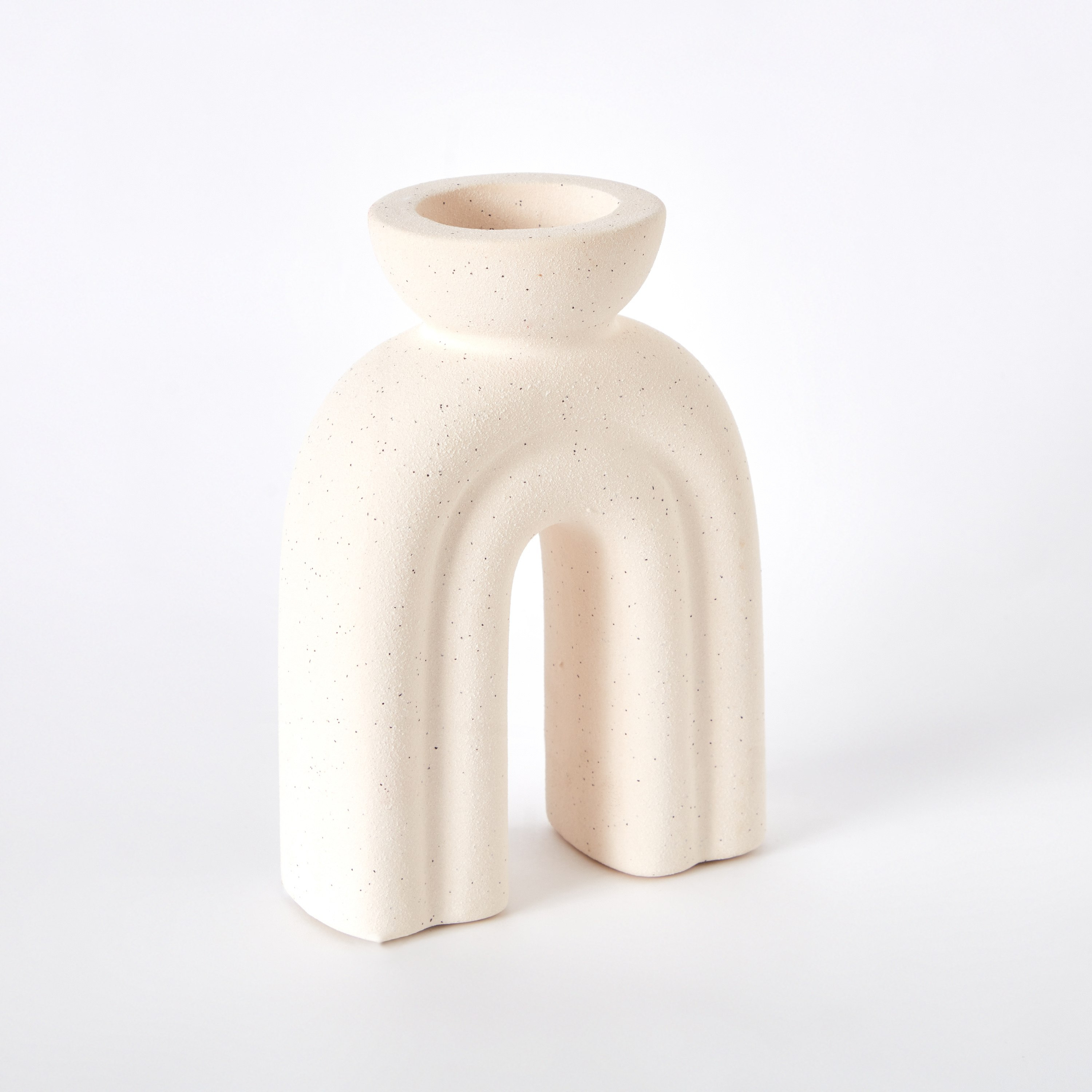 حامل شموع سيراميك من كوين - 12.5x7.5x17 سم-hbxlivingroom-decorandaccessories-candleholders-image-6