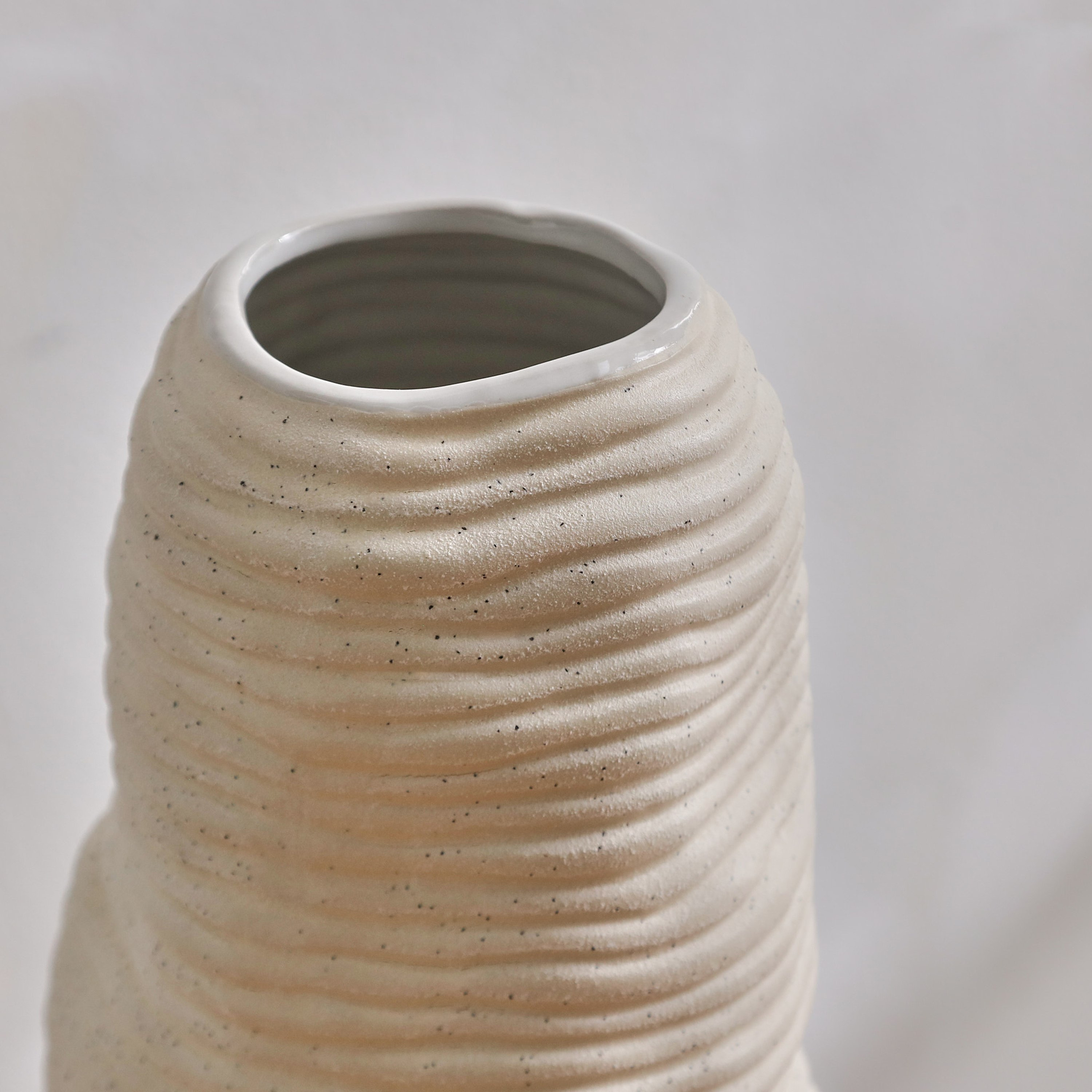 Quinn Organic Shape Ceramic Vase - 13x13x26 cm-hbxbedroom-decorandaccessories-vases-image-3