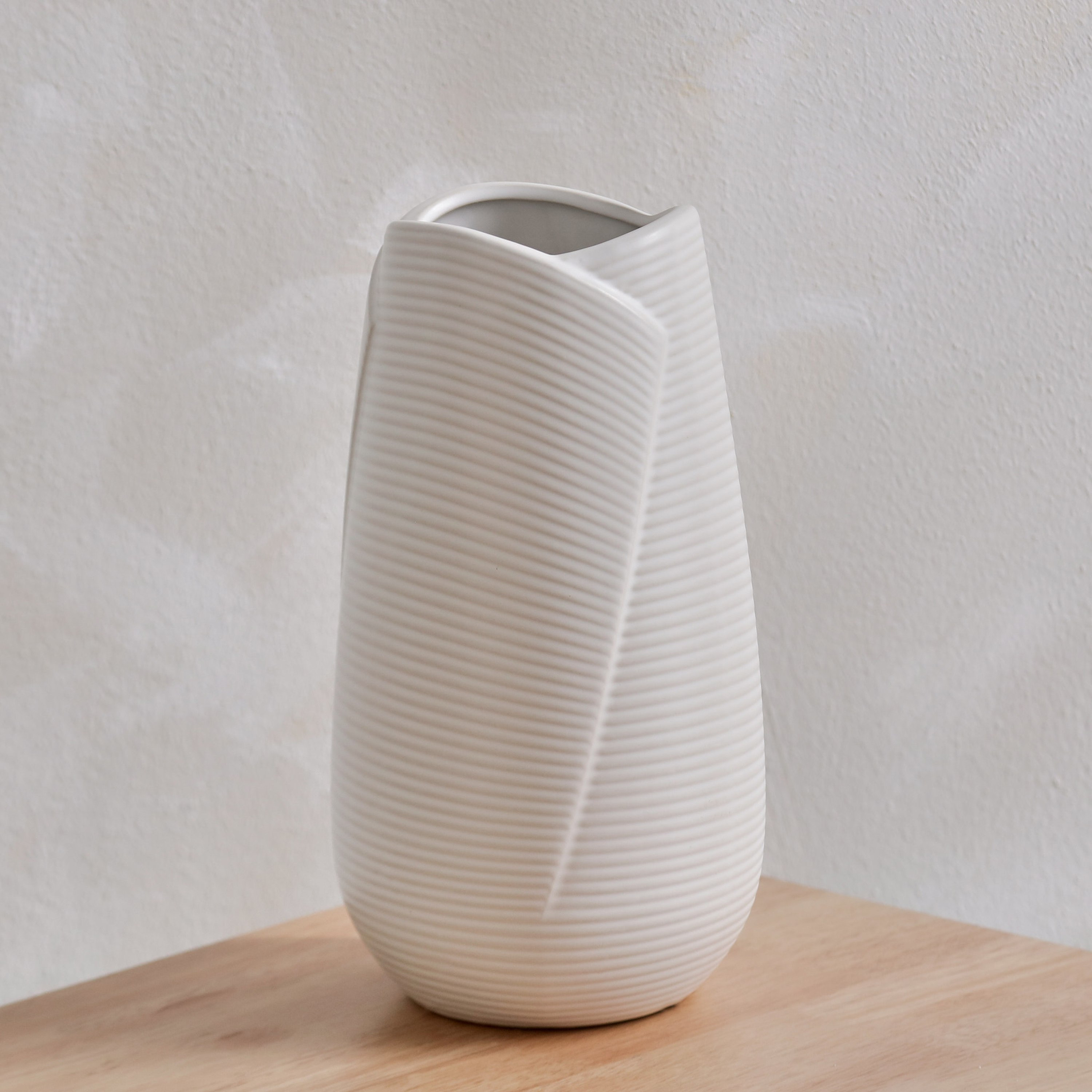 Quinn Ceramic Sleeve Look Vase - 13.5x13.5x25cm-hbxbedroom-decorandaccessories-vases-image-2