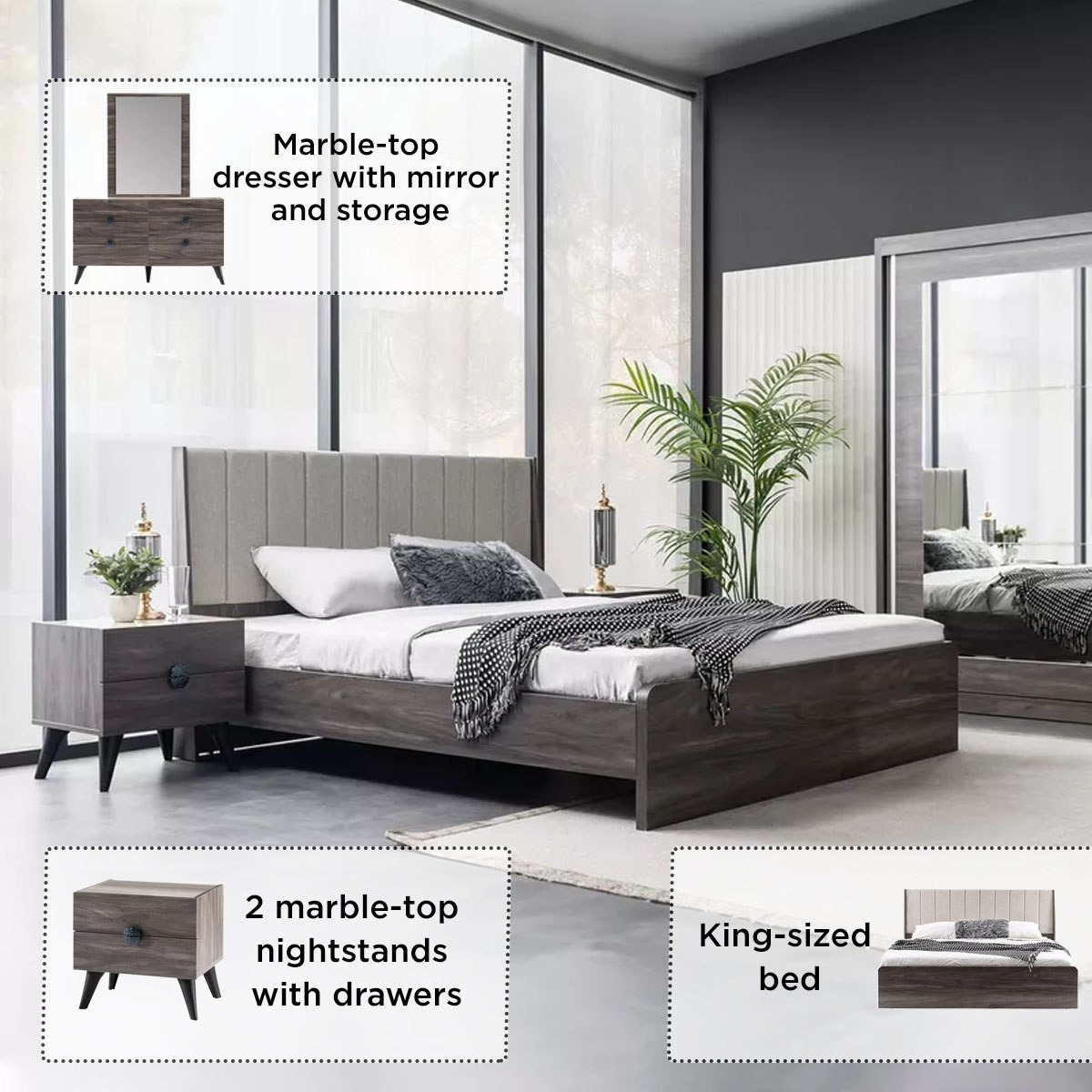 طقم غرفة نوم كينج 5 قطع من آشفورد - 180x200 سم-hbxbedroom-bedsandbedsets-bedroomsets-king-image-26