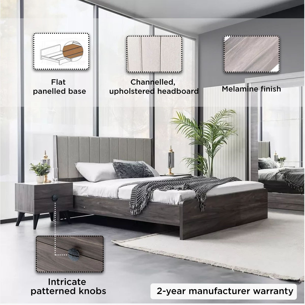 طقم غرفة نوم كينج 5 قطع من آشفورد - 180x200 سم-hbxbedroom-bedsandbedsets-bedroomsets-king-image-29