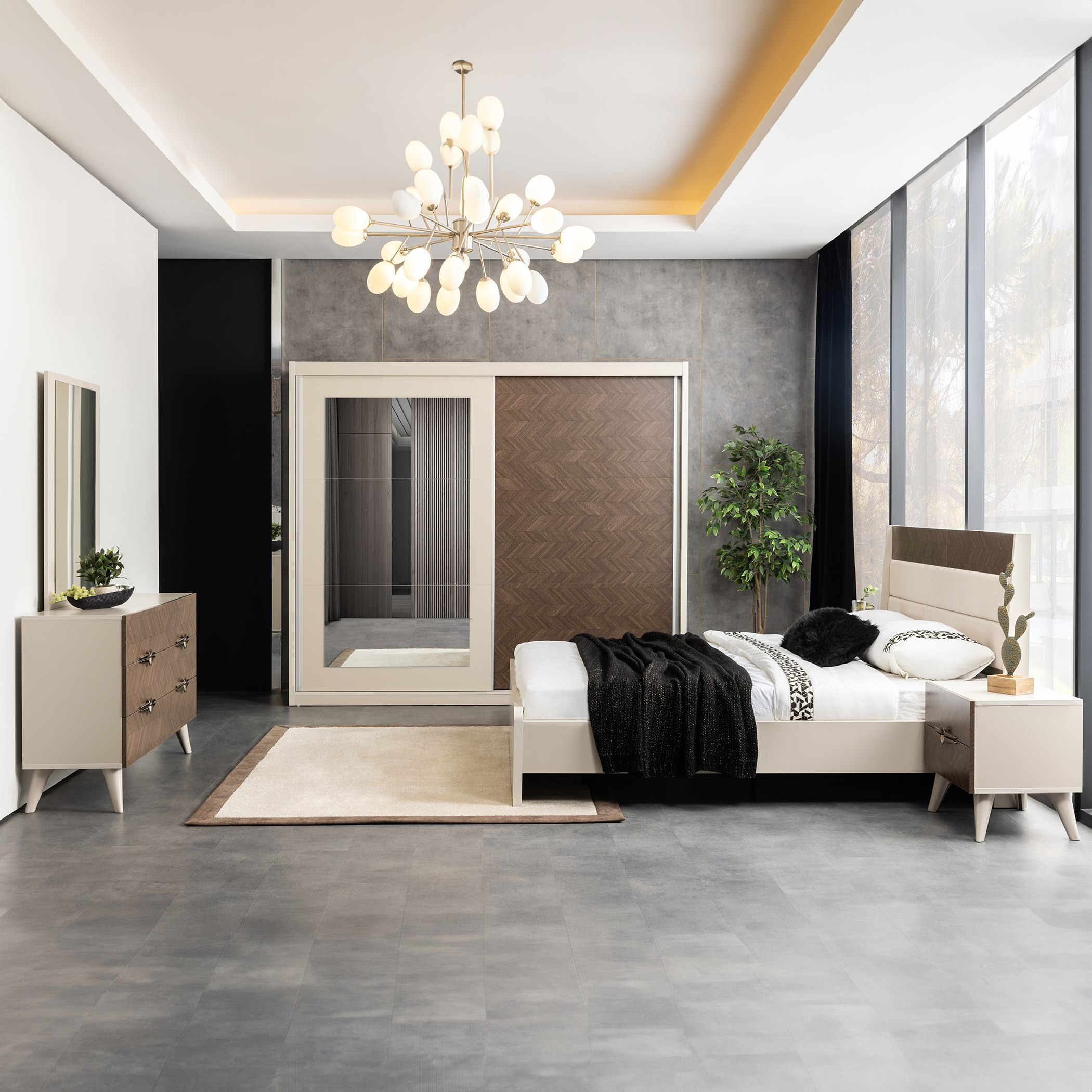 طقم غرفة نوم كينج 5 قطع من كينجستون - 180x200 سم-hbxbedroom-bedsandbedsets-bedroomsets-king-image-23