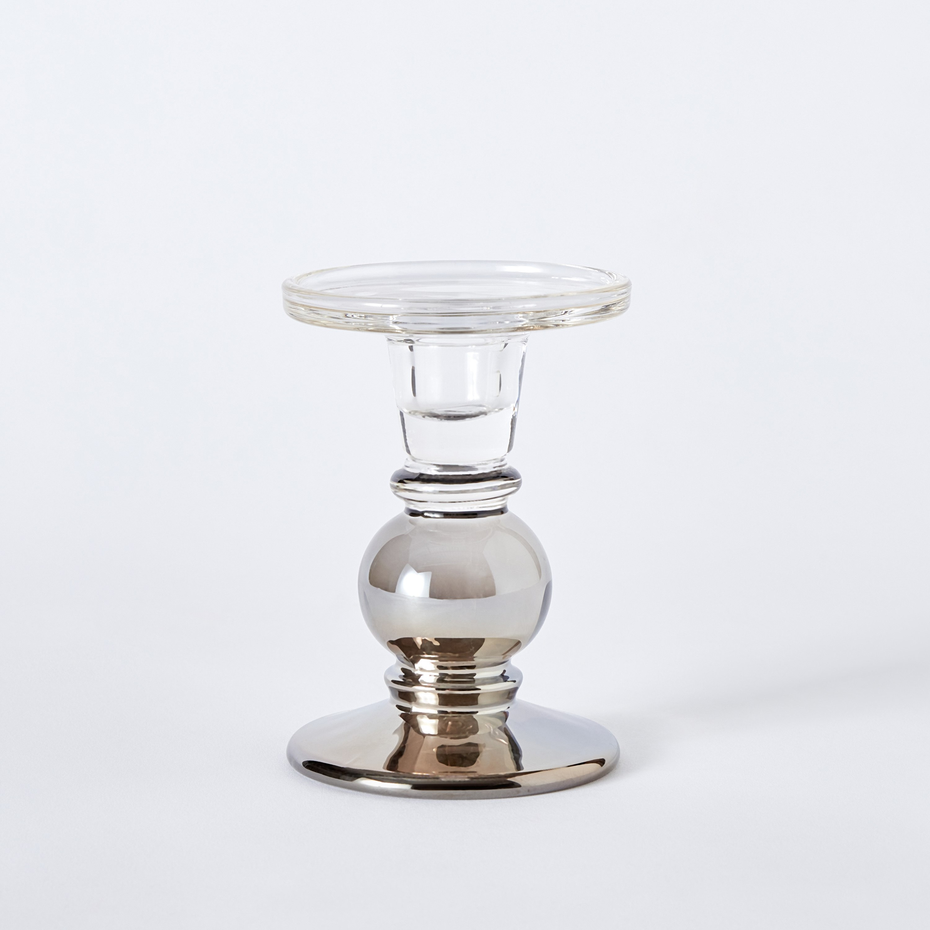 حامل شموع بتشطيب شبه نيكل من أوليجو - 9x12.5 سم-hbxlivingroom-decorandaccessories-candleholders-image-6
