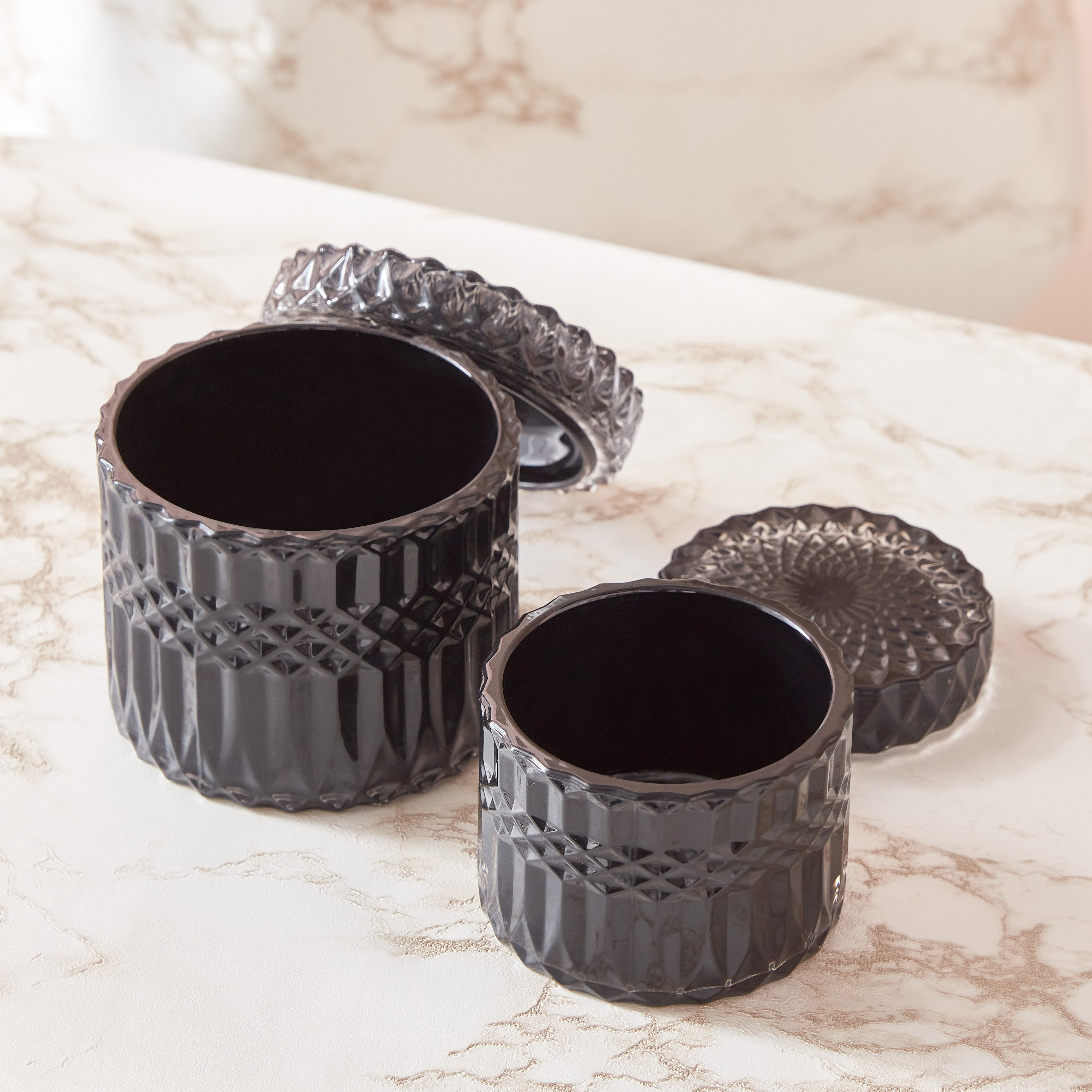 جرّة ديكور زجاجية مرشوشة من أوليجو - طقم من قطعتين-hbxhomeware-homedecor-figurinesandornaments-image-2